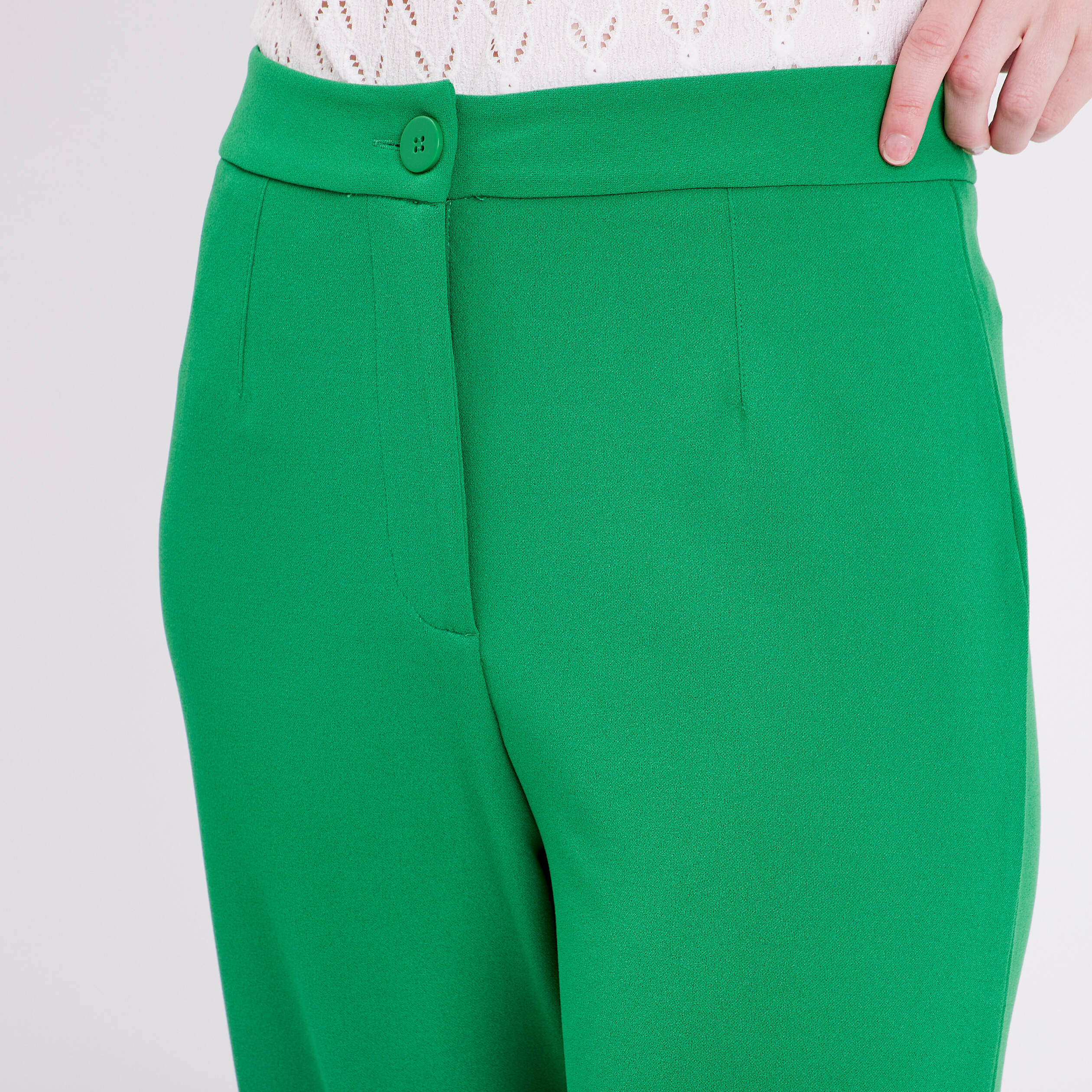 pantalon large vert femme Pantalon large vert femme