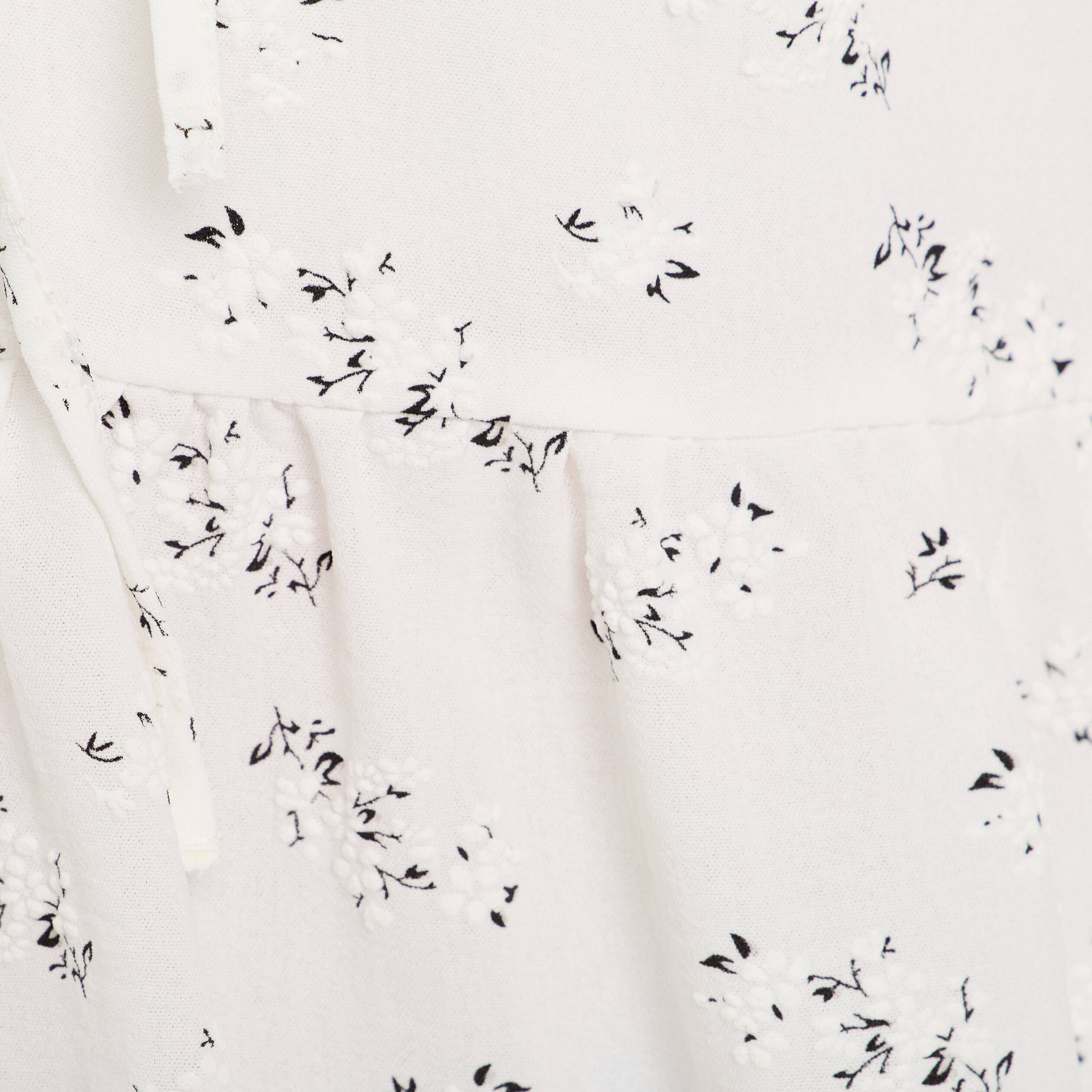 Blouse noeuds devant blanc femme