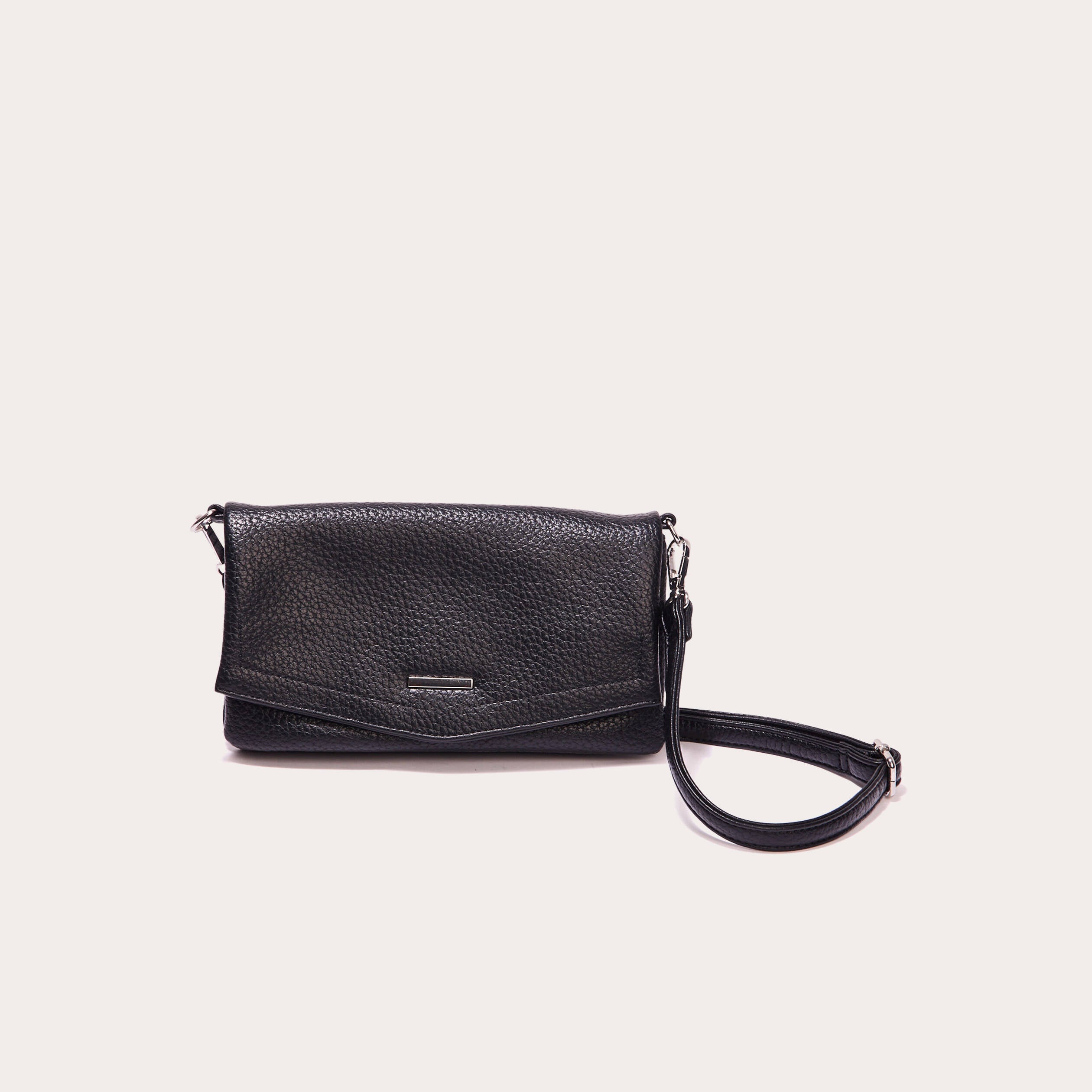 Sac avec rabat noir femme