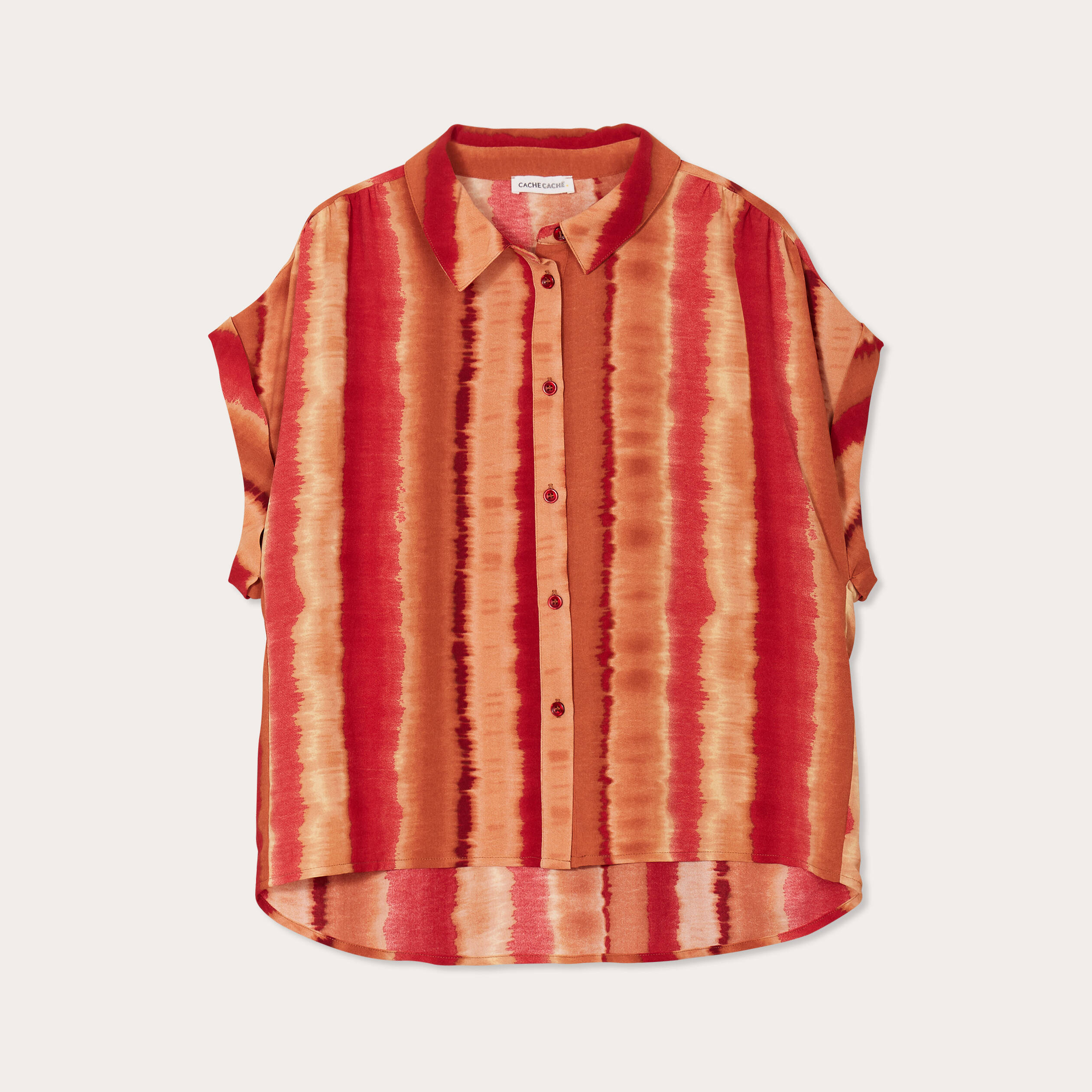 chemise manches courtes rouge femme Chemise manches courtes rouge femme