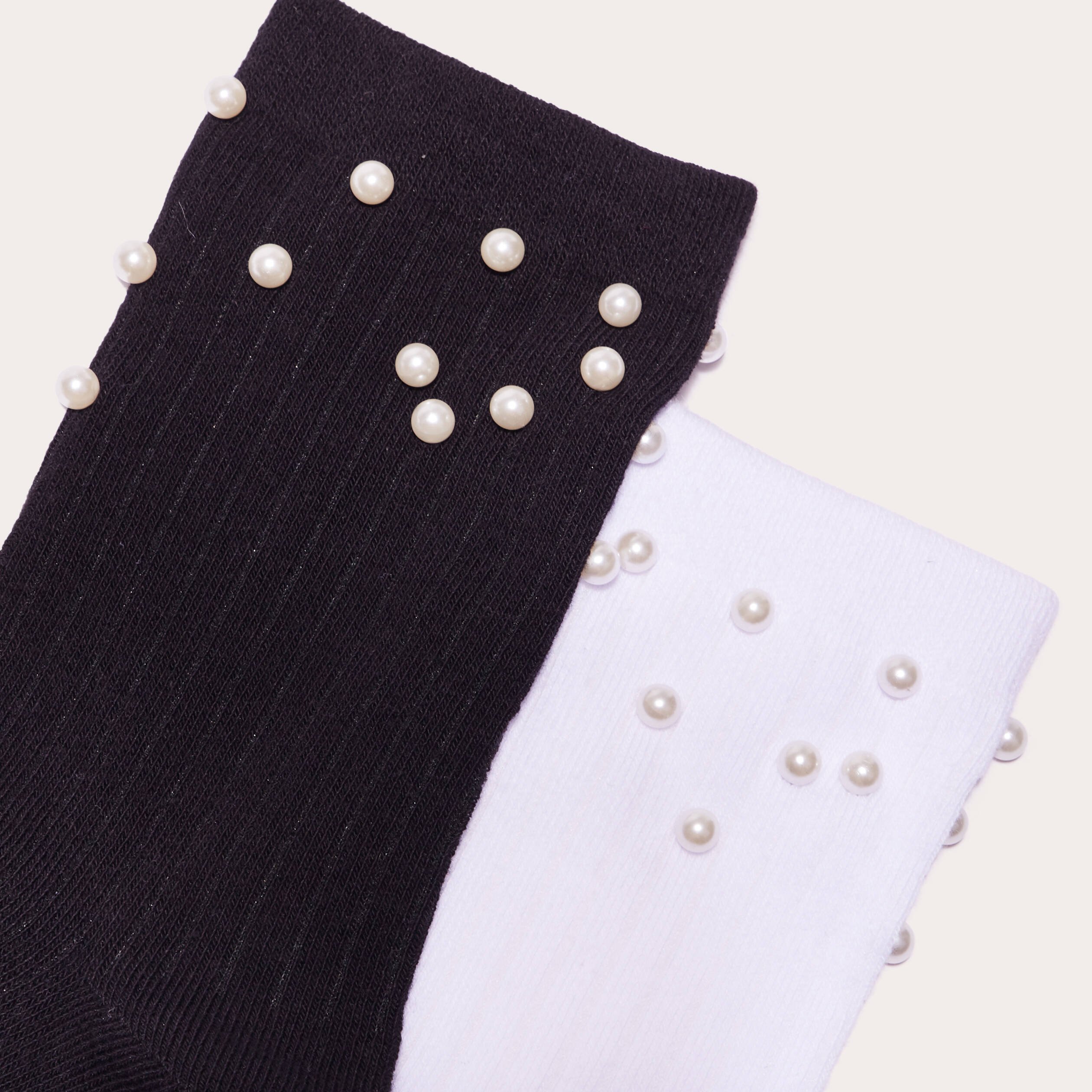 Lot 2 paires chaussettes noir femme