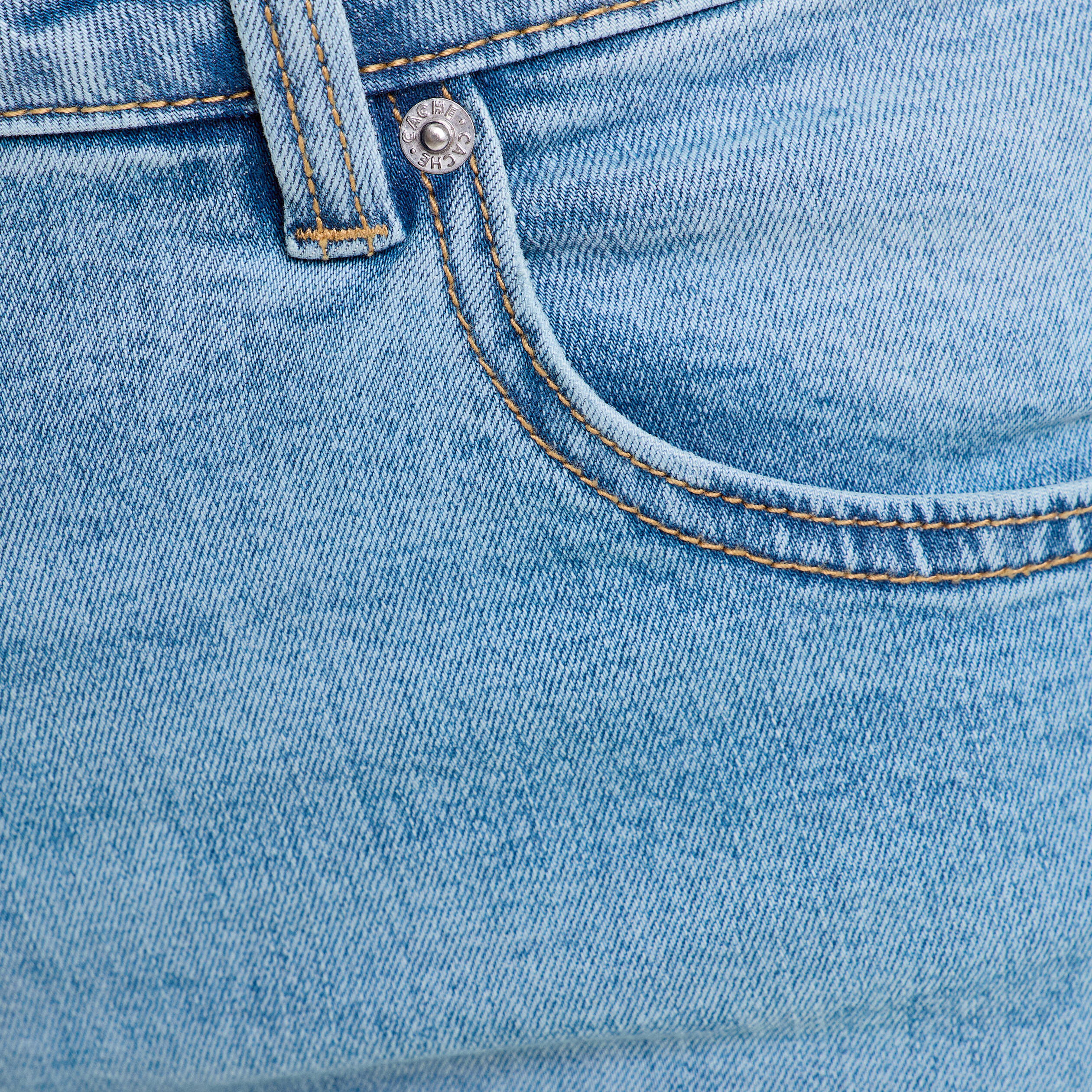 jean flare taille basse denim double stone femme Jean flare taille basse denim double stone femme