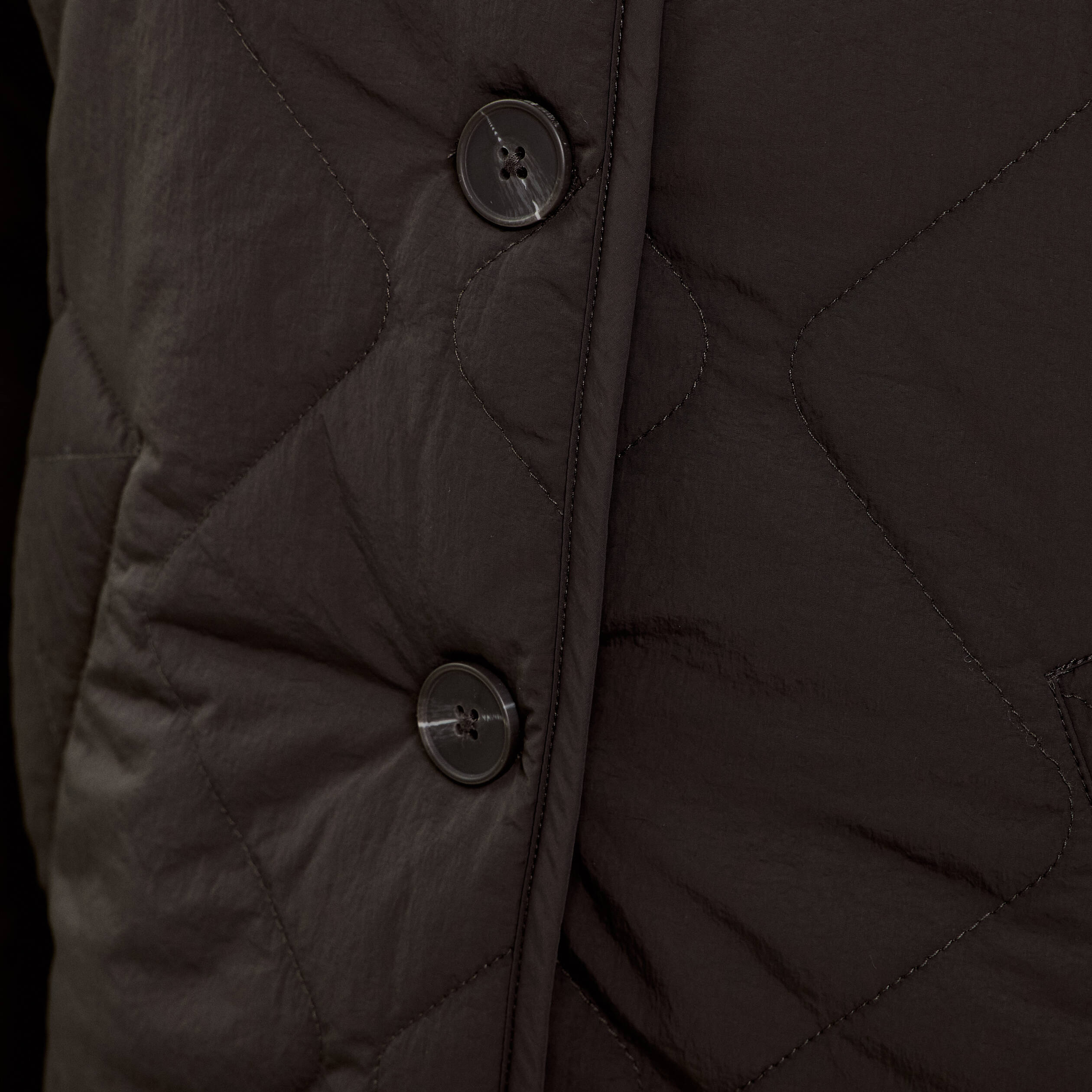 Veste matelass&eacute;e bleu marine femme
