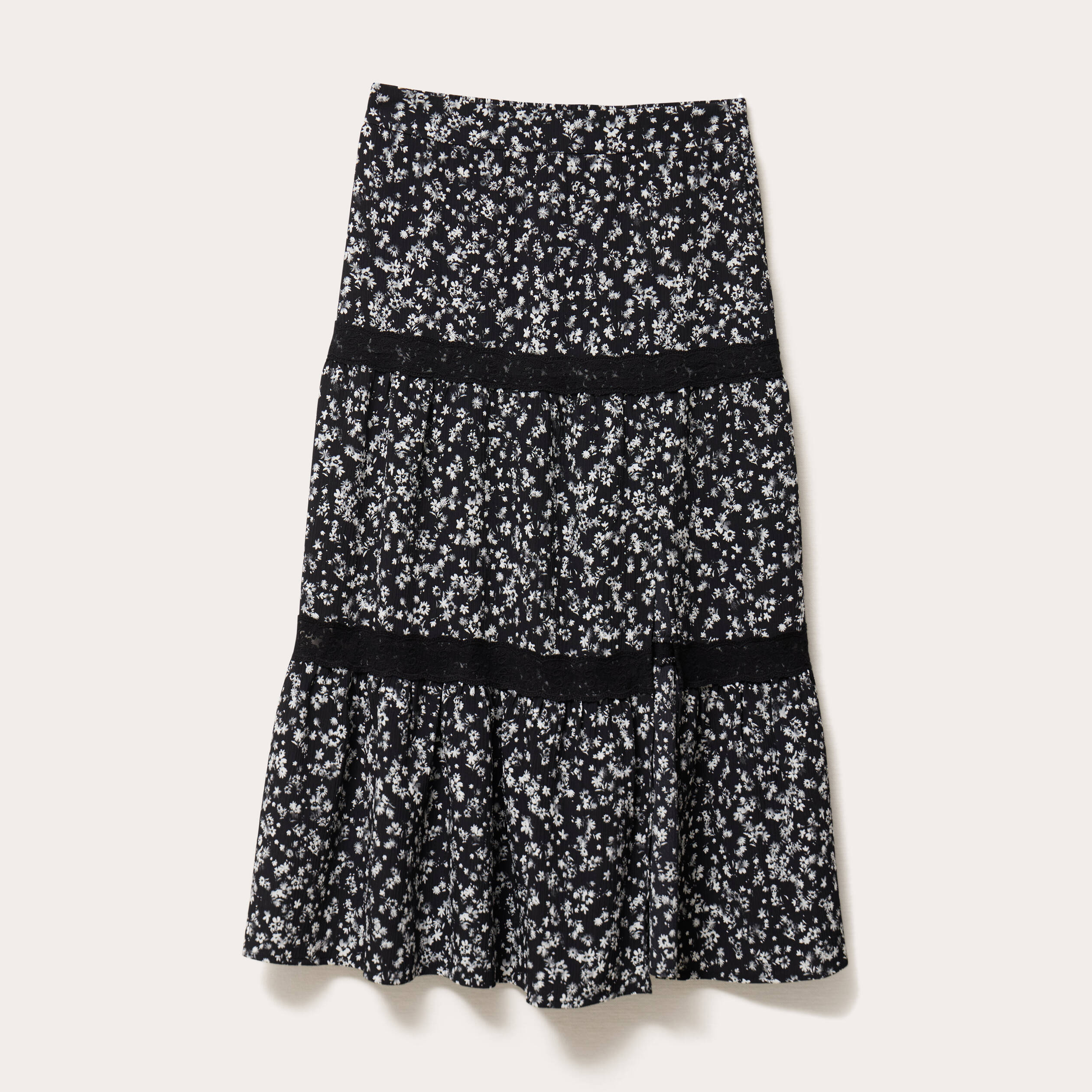 jupe longue evasee noir femme Jupe longue évasée noir femme