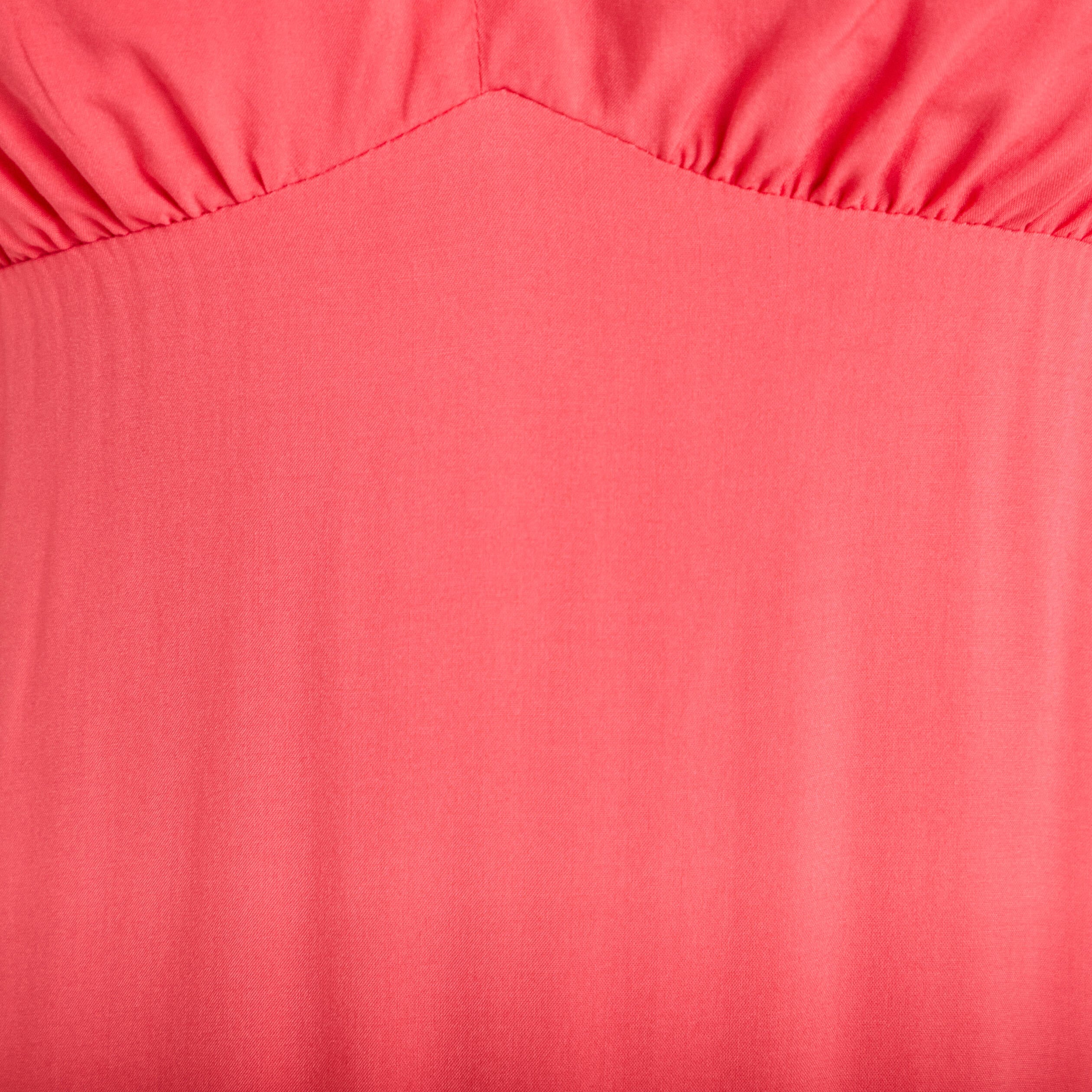 Robe &eacute;vas&eacute;e 3/4 col coeur bretelles rose femme