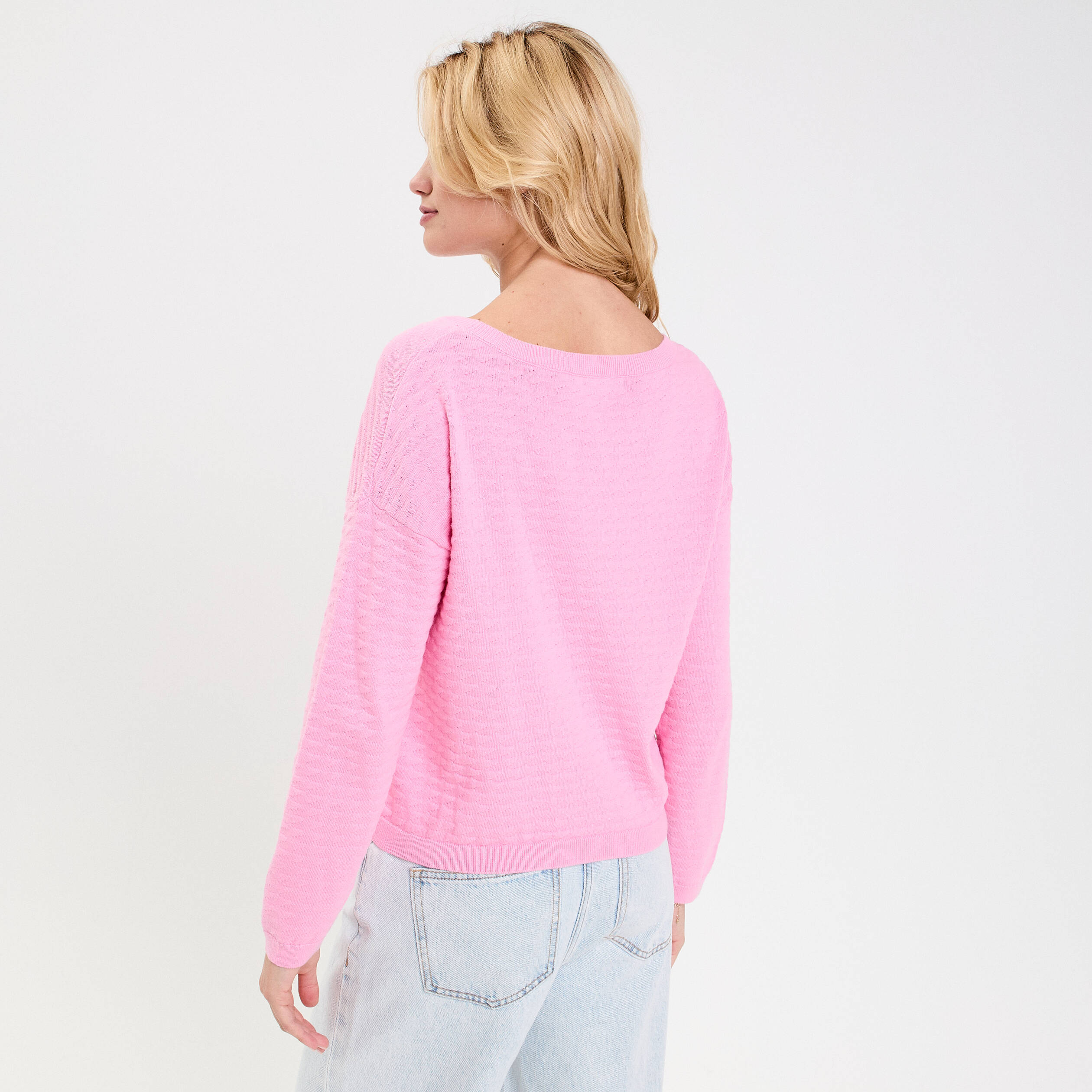 pull col bateau rose femme Pull col bateau rose femme