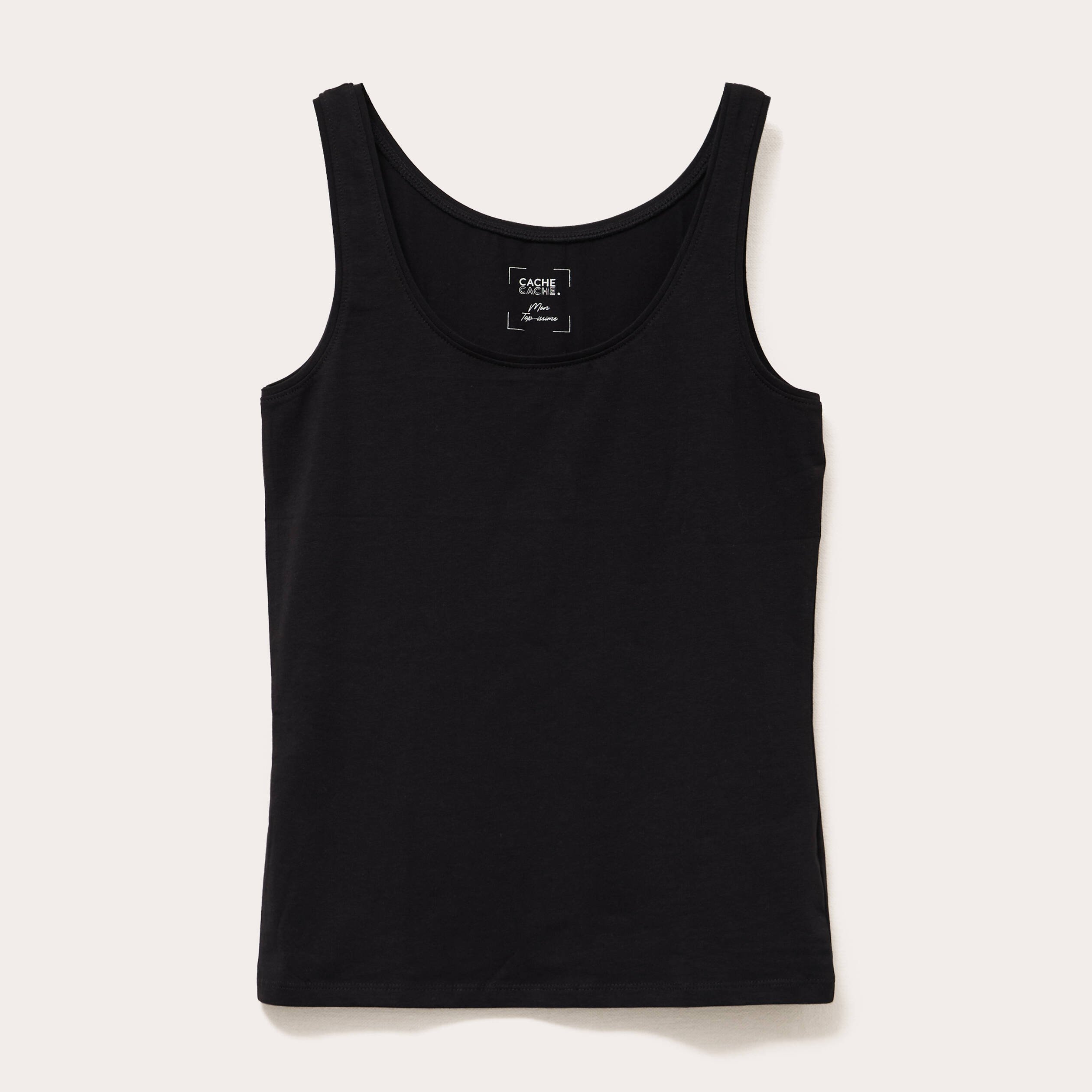 Débardeur bretelles larges noir femme Vibs