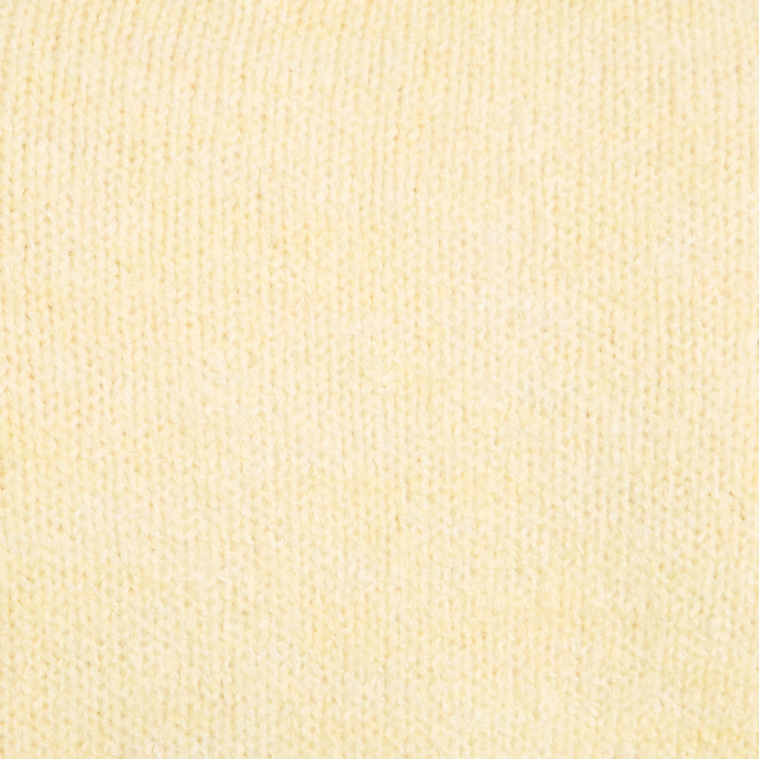 Gilet court nou&eacute; jaune clair femme