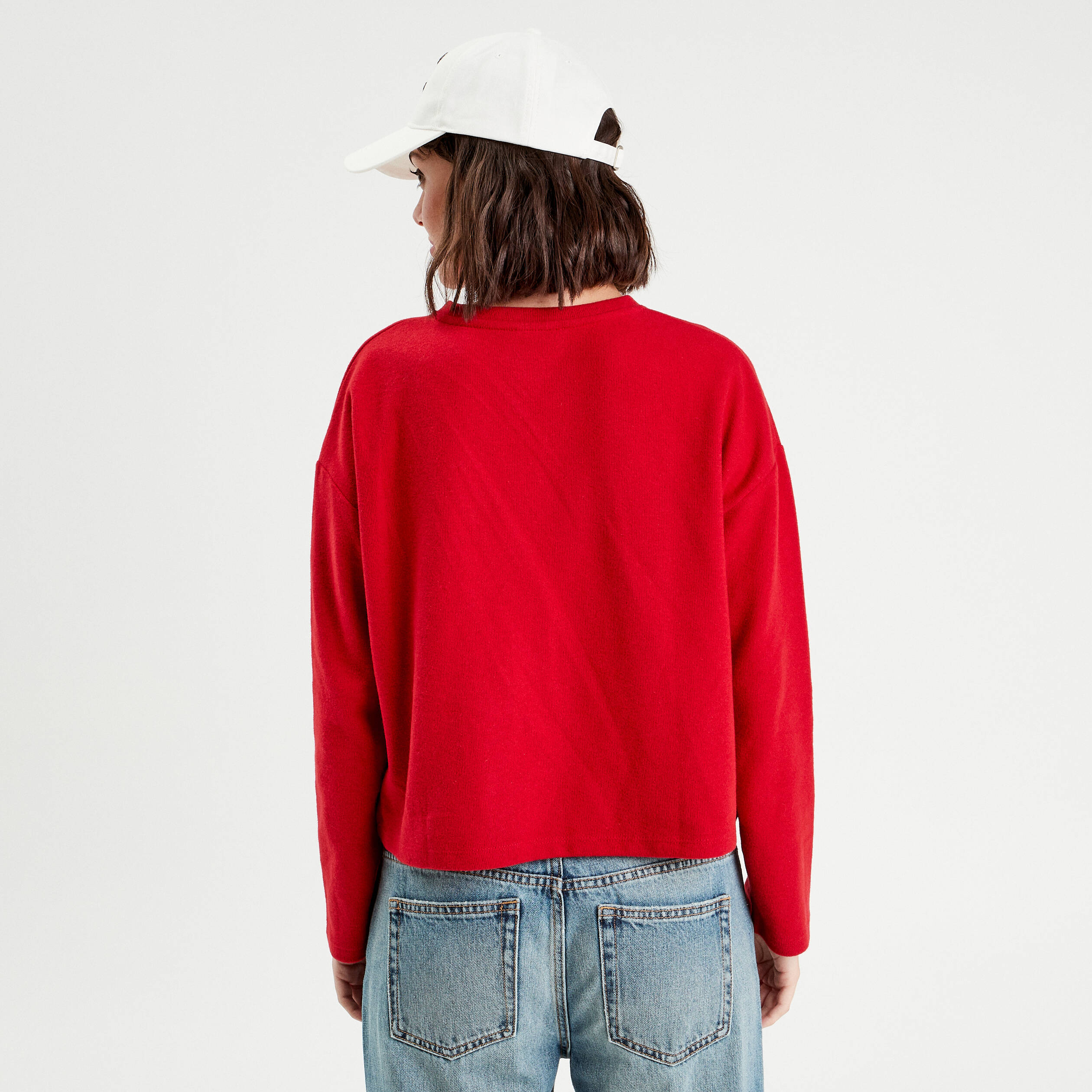 sweat manches longues rouge femme Sweat manches longues rouge femme