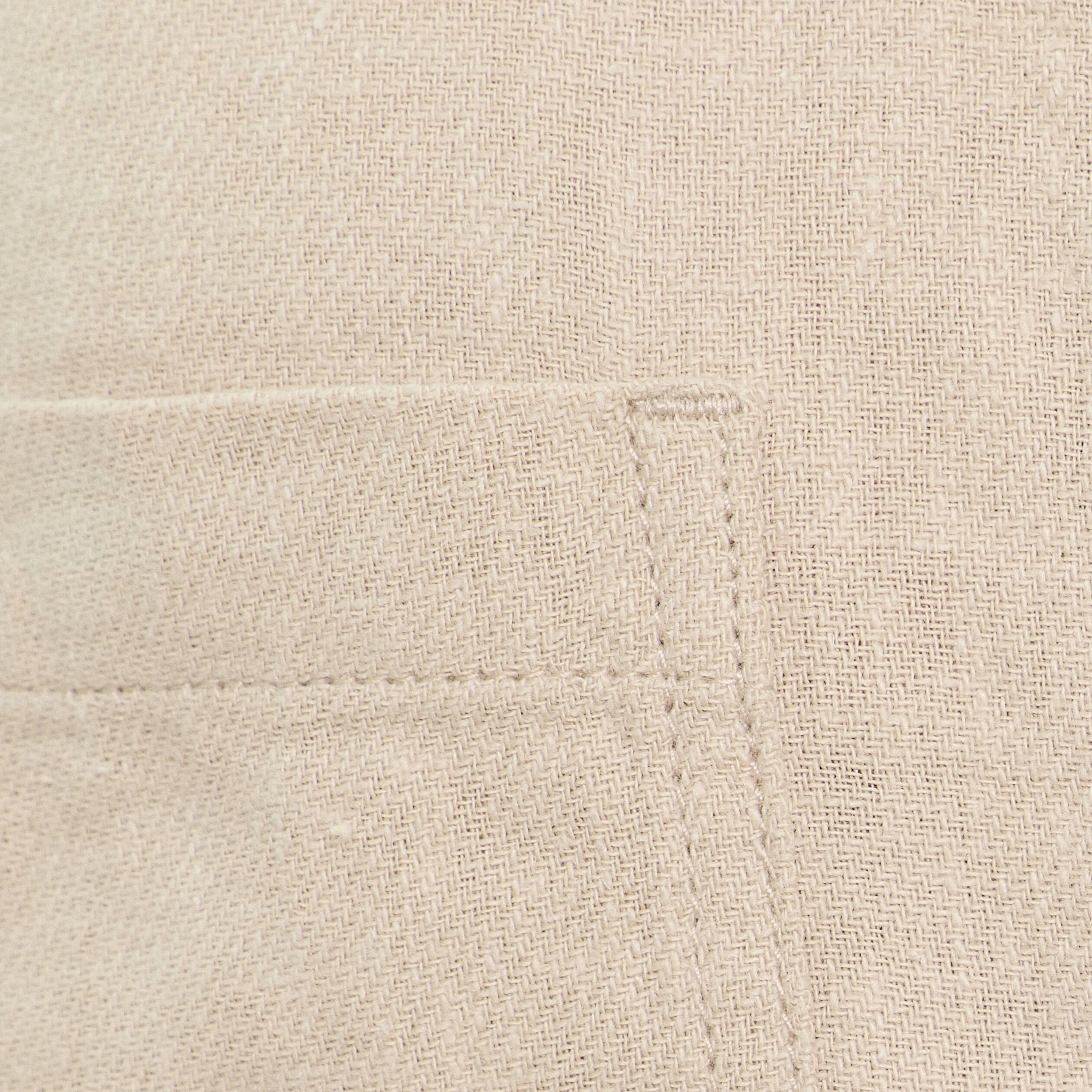 Veste boutonnée contenant du lin beige femme