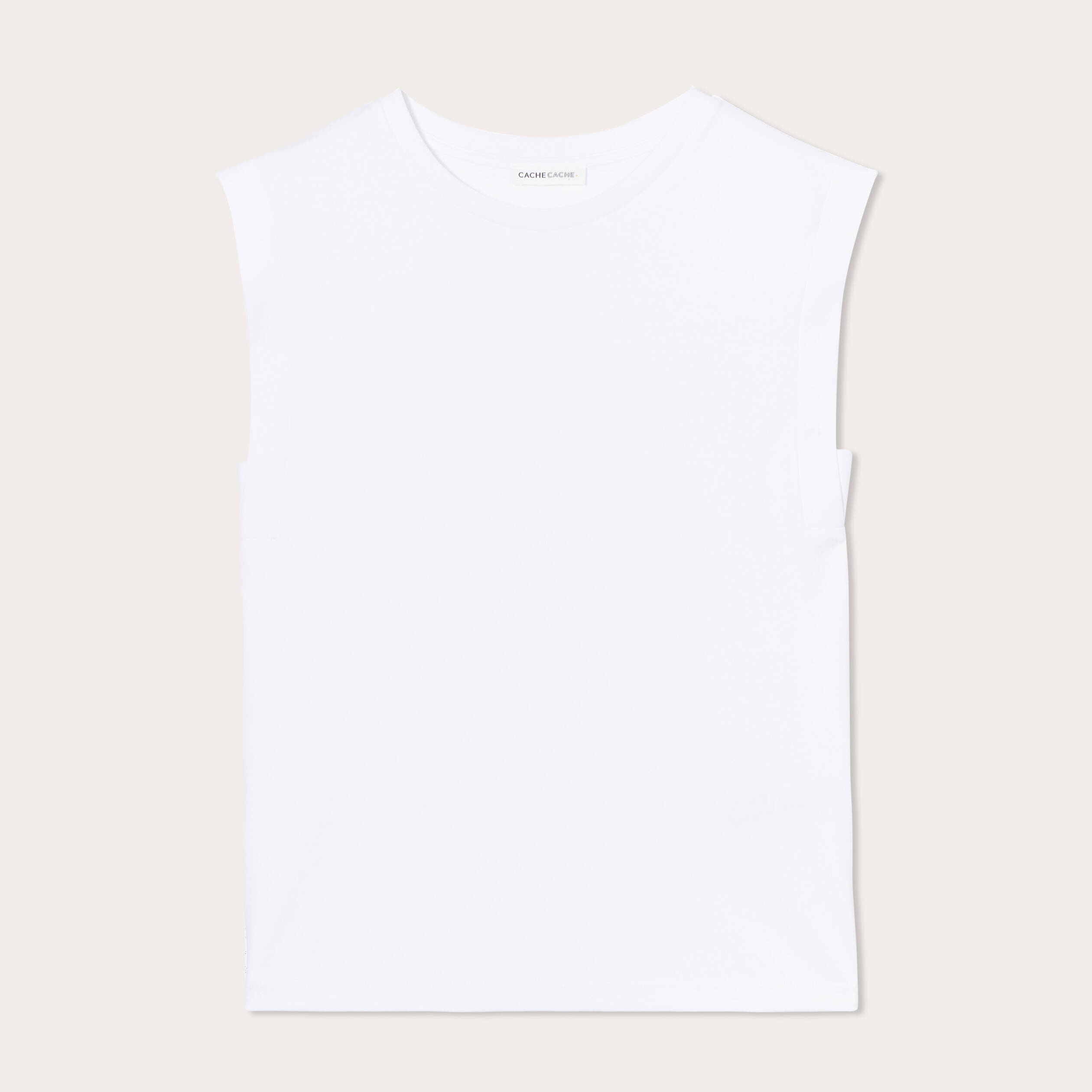 T-shirt manches courtes blanc femme