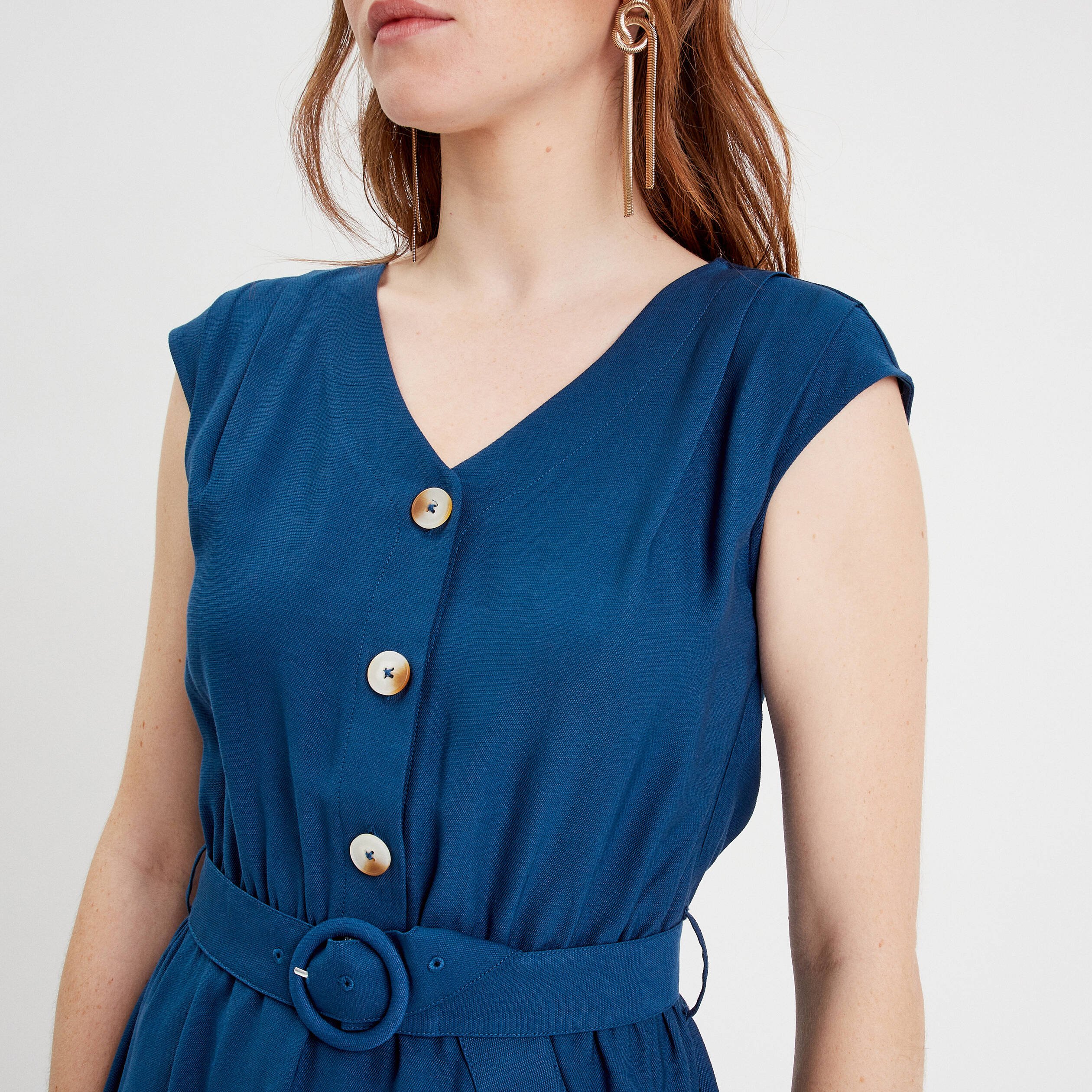 Robe cintrée bleu marine hotsell