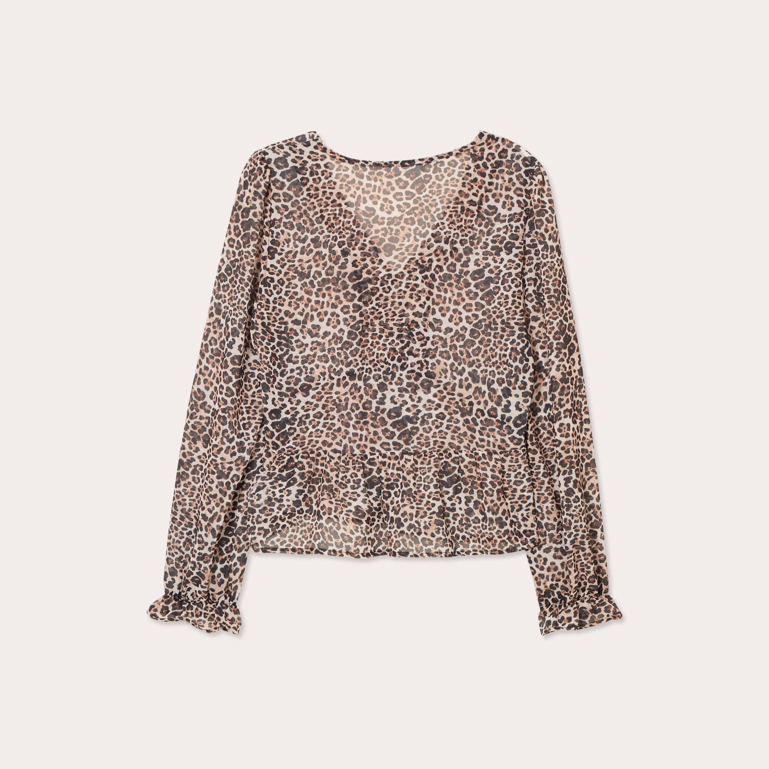 blouse nouee manches longues multicolore femme Blouse nouée manches longues multicolore femme