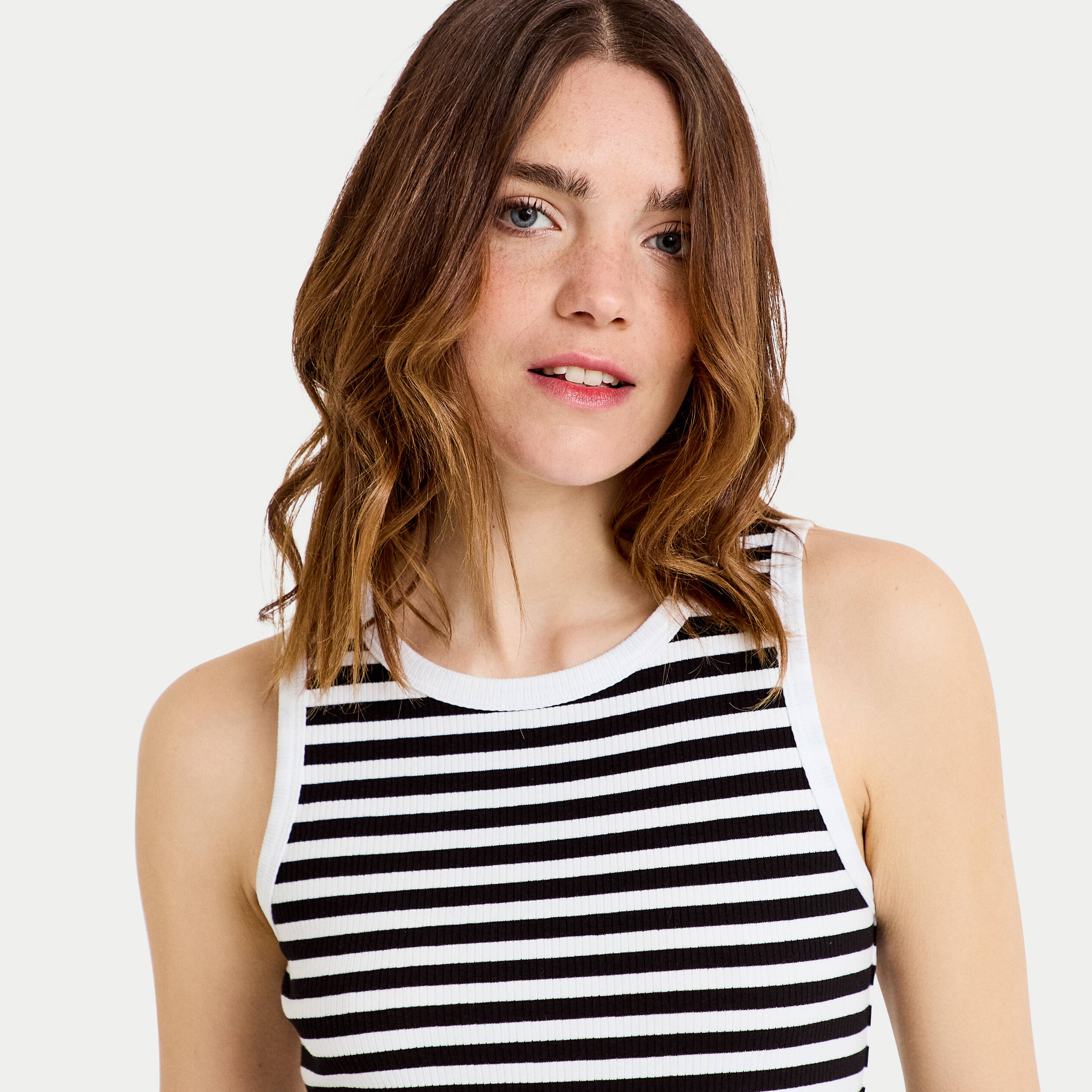 Robe longue effet 2-en-1 bleu marine femme