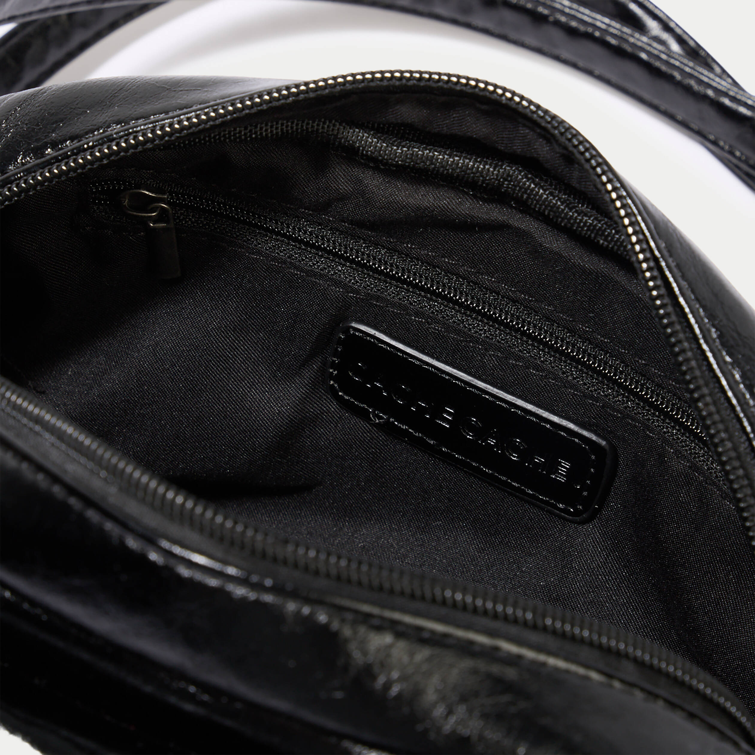 Sac aspect daim noir femme