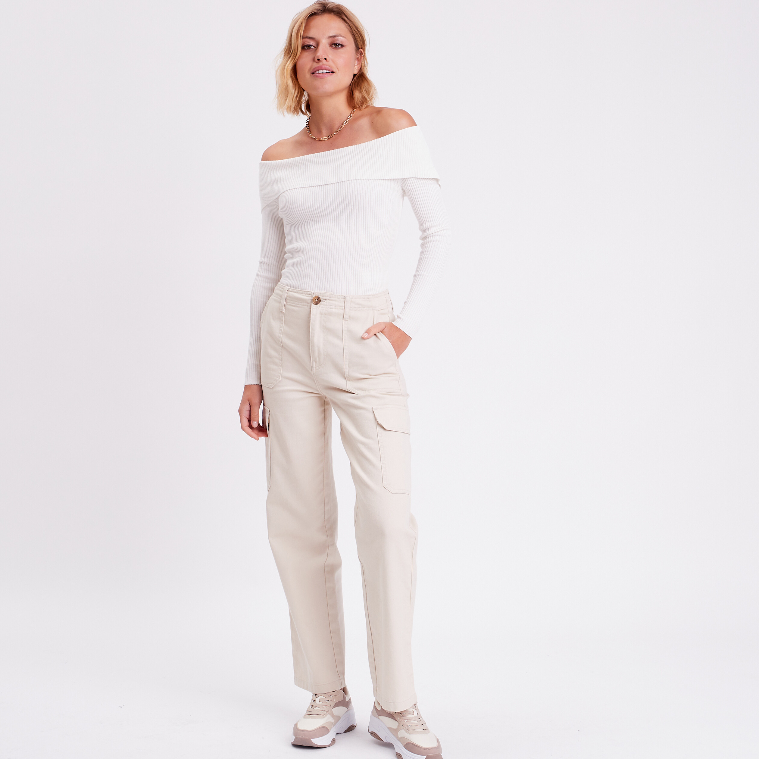 Pull col bardot deals