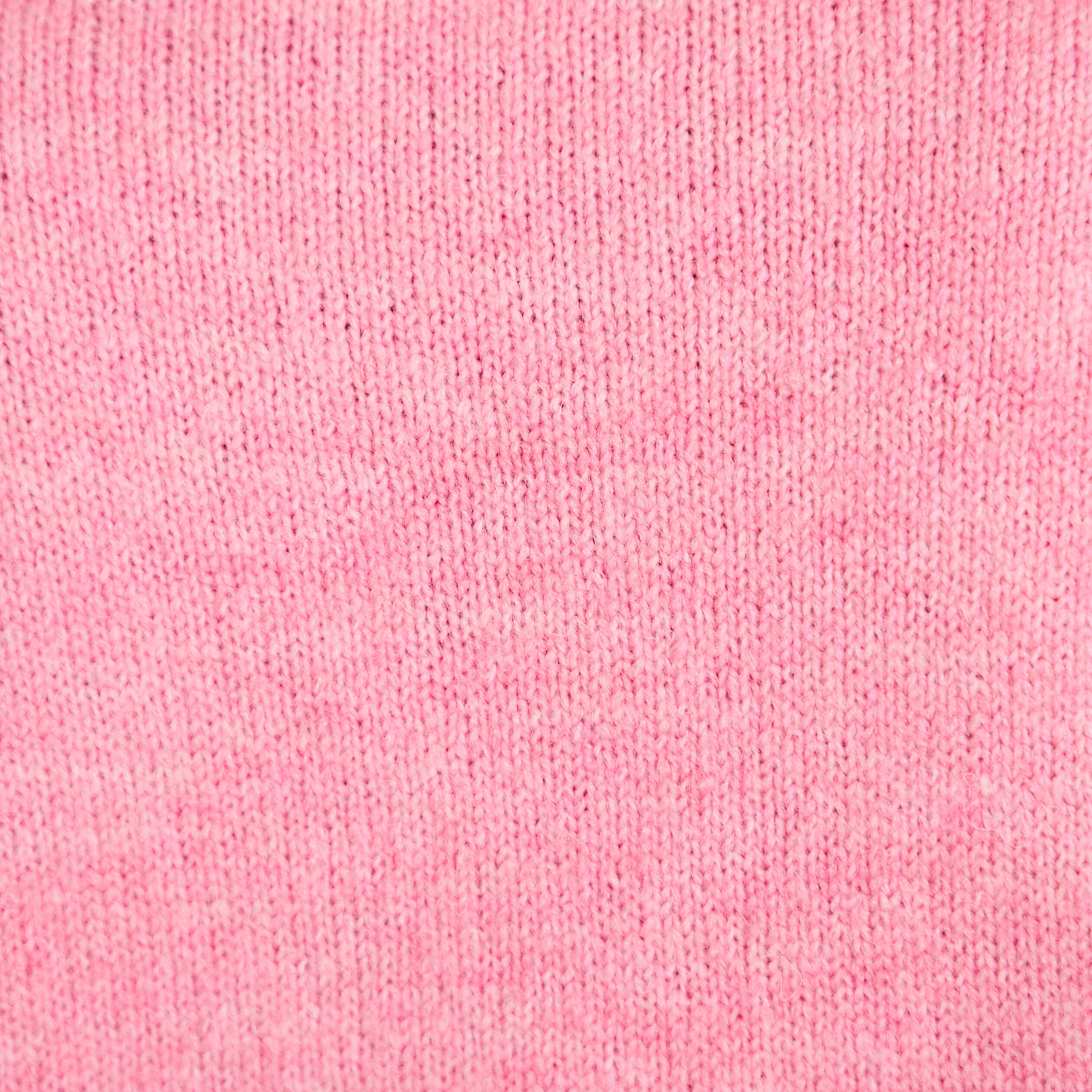 Pull col rond manches courtes rose clair femme