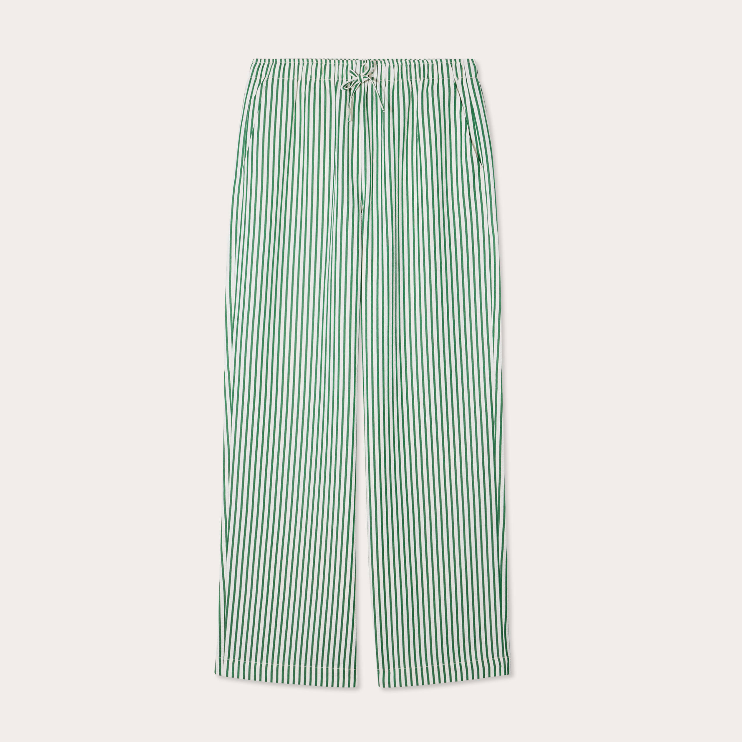 Pantalon large vert fluo femme