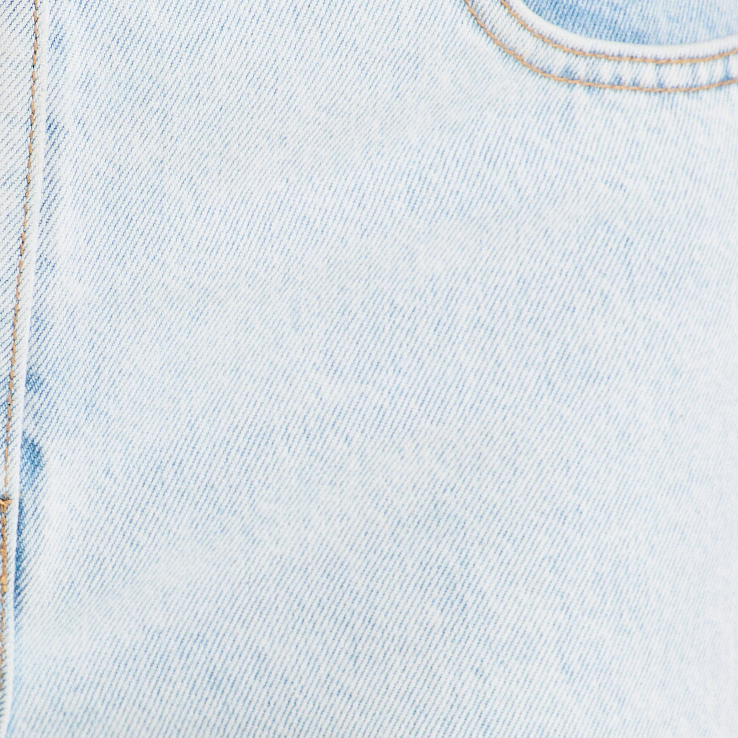 jeans droit avec ourlets denim bleach femme Jeans droit avec ourlets denim bleach femme