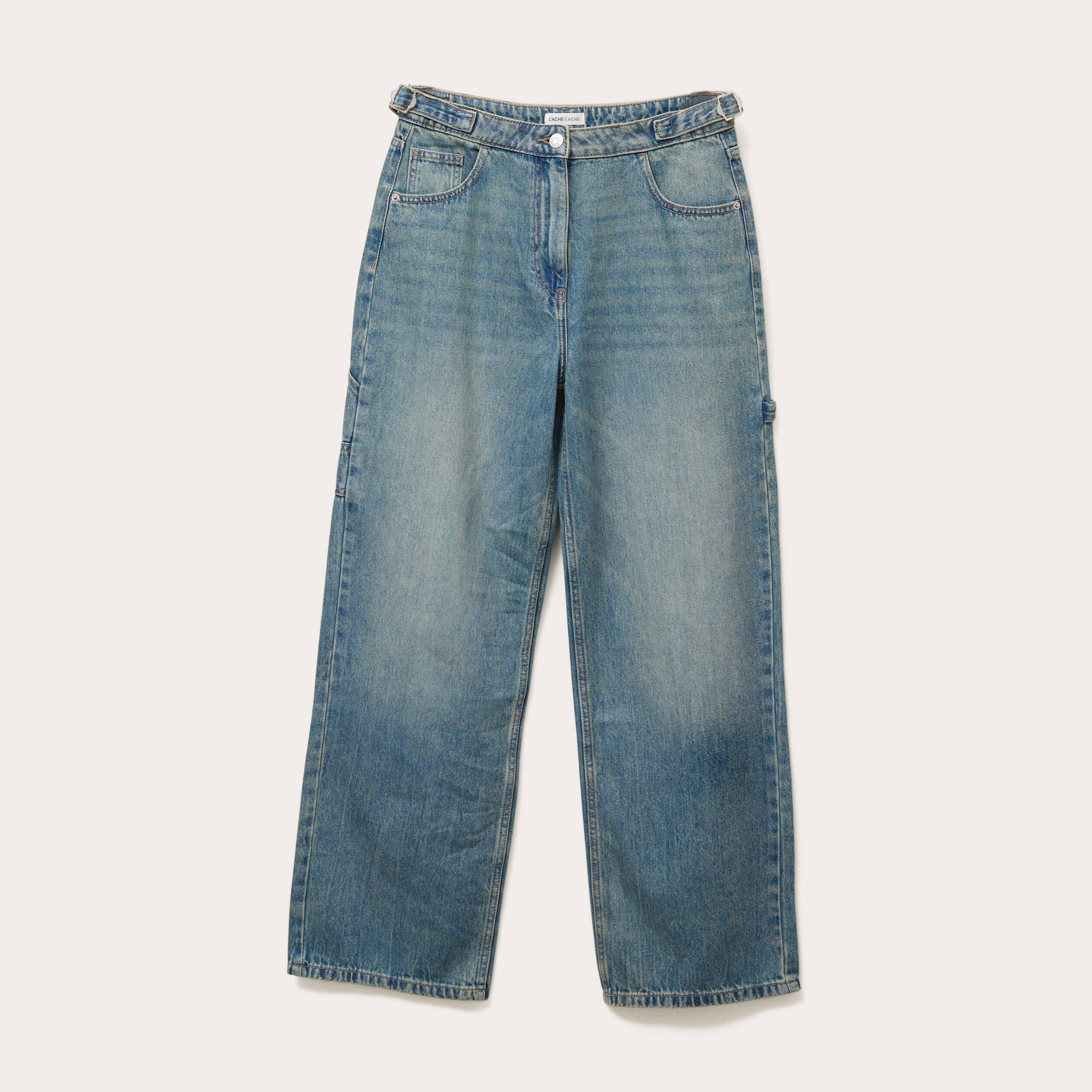 jeans wide leg carpenter denim dirty femme Jeans wide leg carpenter denim dirty femme
