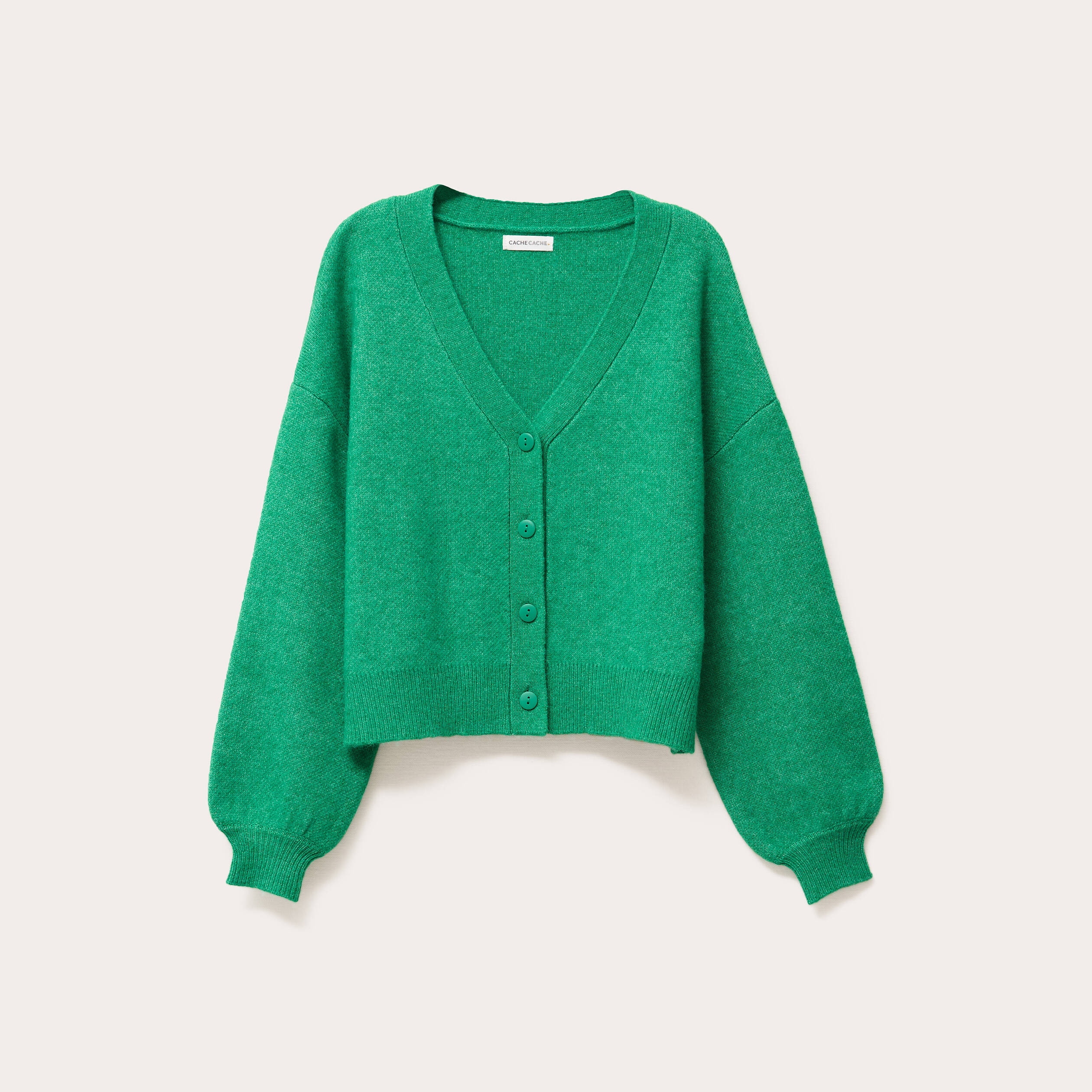 gilet manches longues vert femme Gilet manches longues vert femme