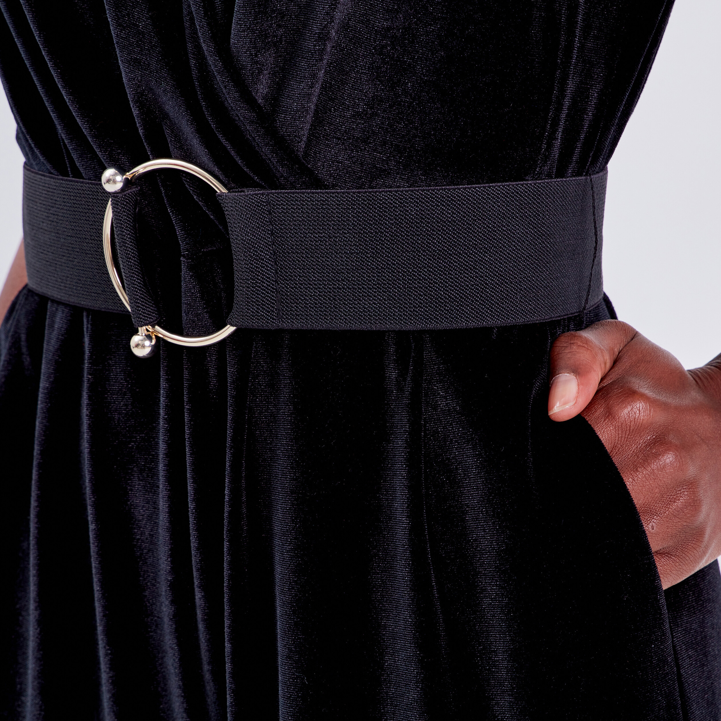 Ceinture En Velours Noir King & Priory - Taille Unique Jusqu'à 111.8cm, Événement Cravate Noire