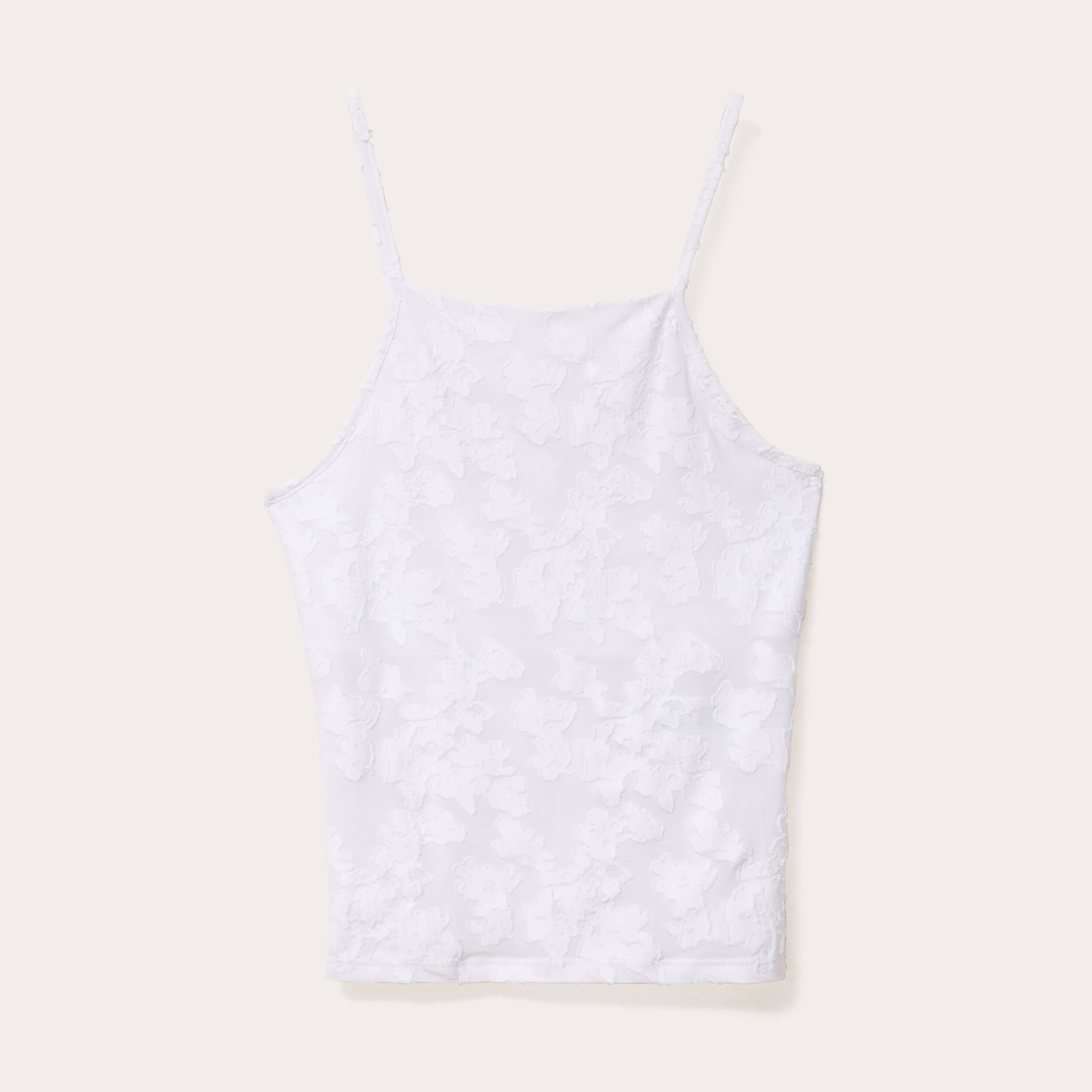 D&eacute;bardeur ajust&eacute; dentelle blanc femme
