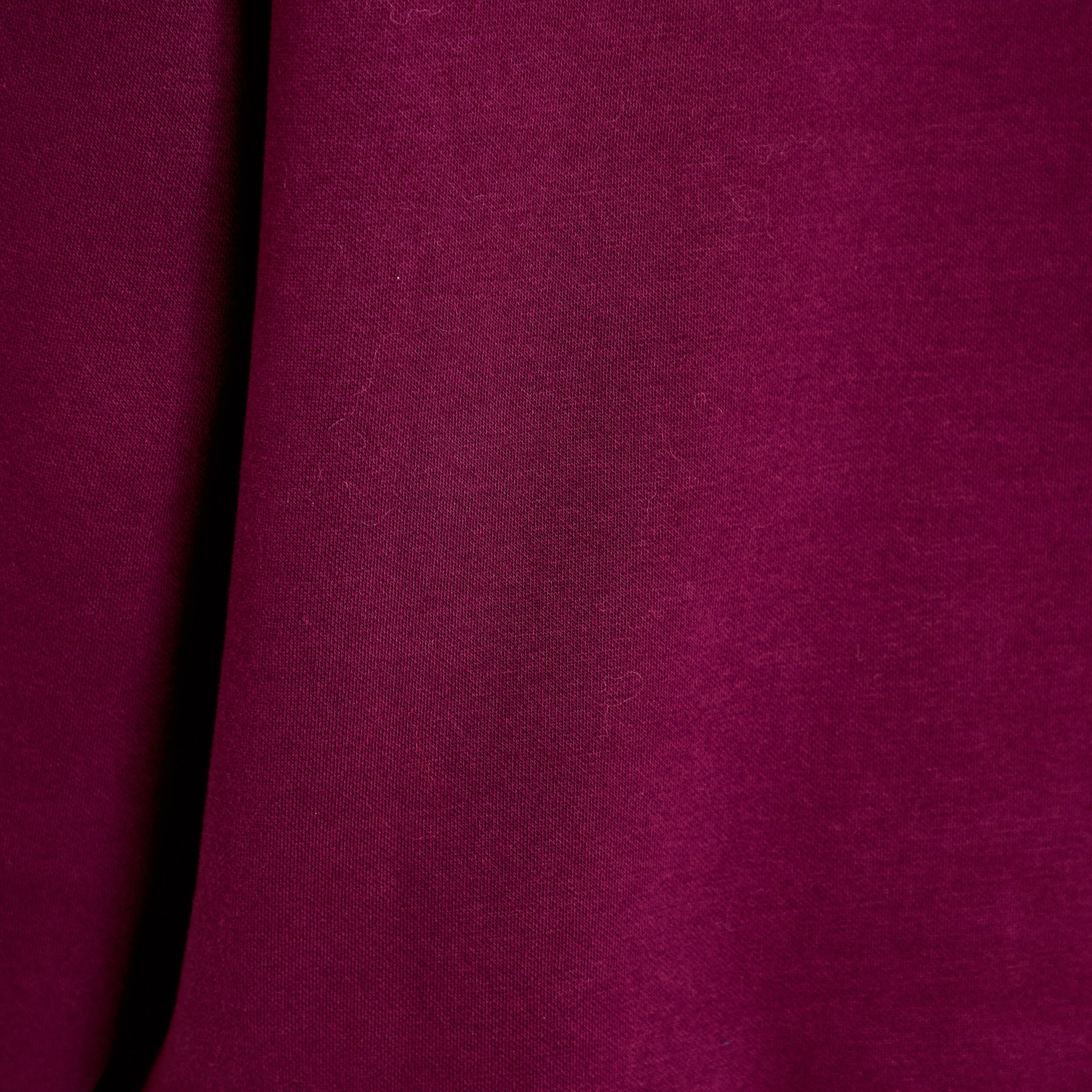 Sweat droit manches longues violet fonc&eacute; femme