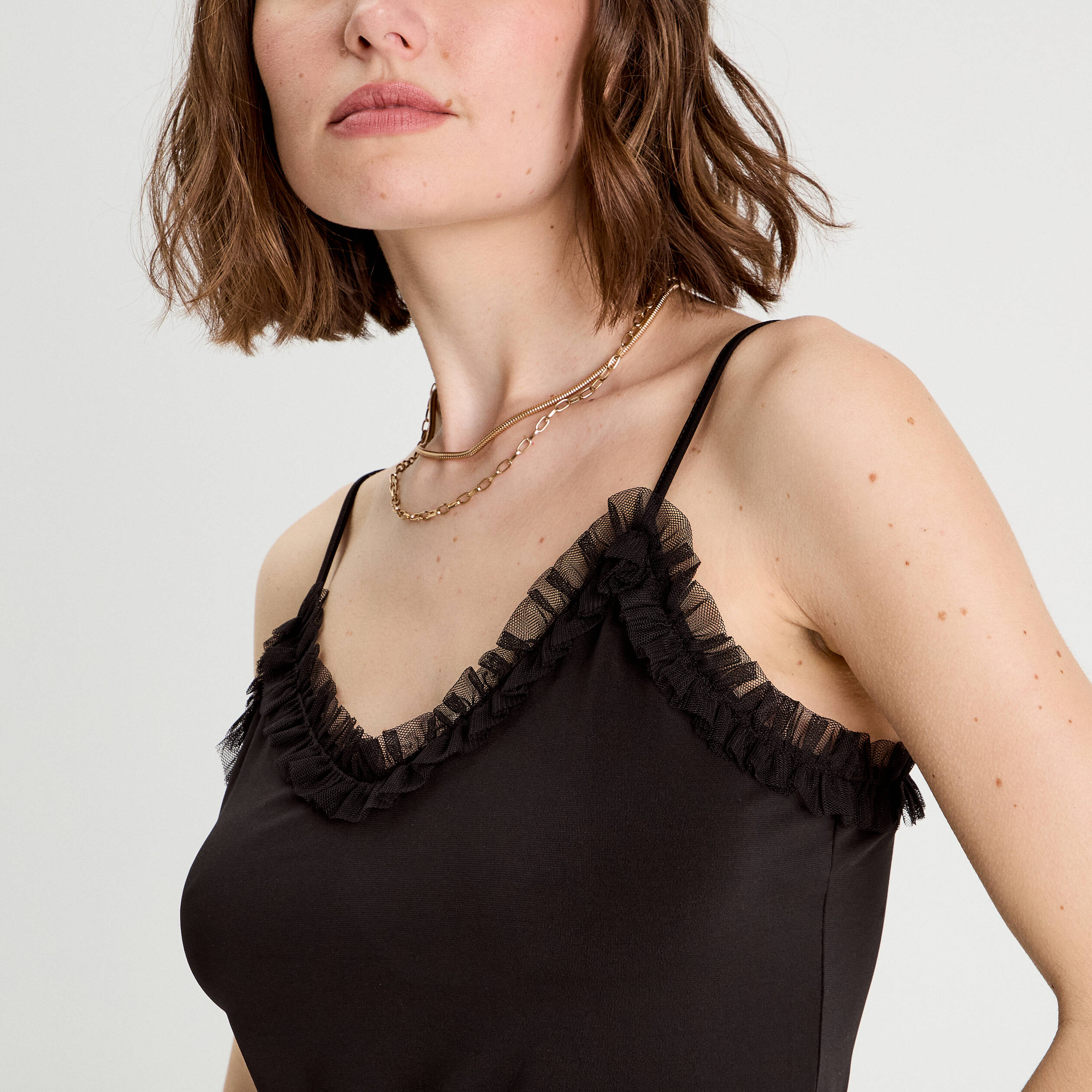 debardeur bretelles fines noir femme Débardeur bretelles fines noir femme
