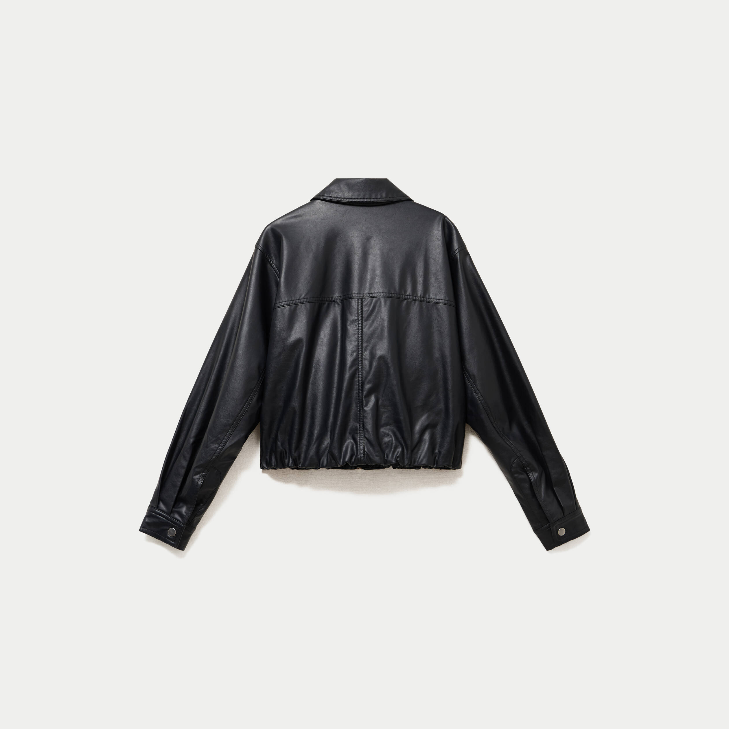 Bomber oversize noir femme