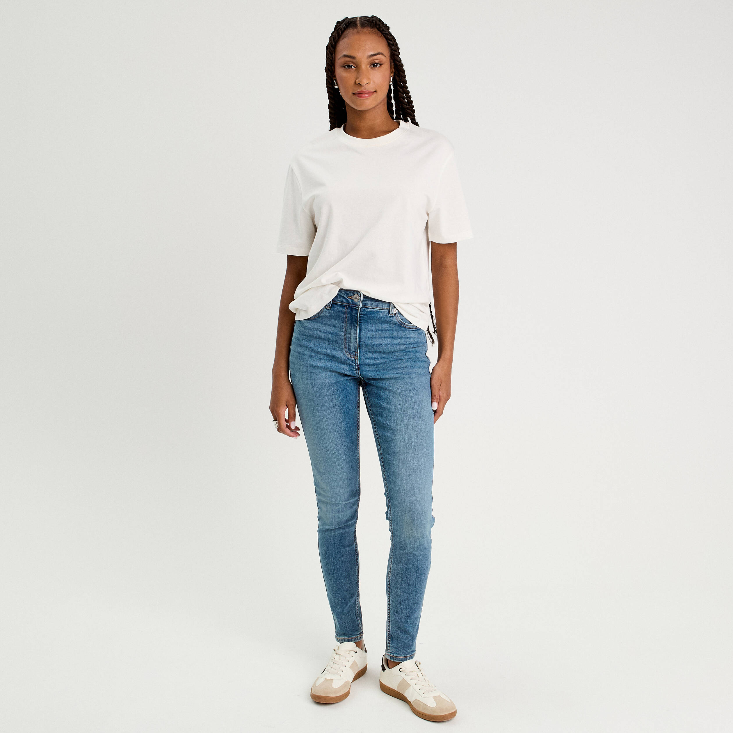 jeans skinny push up denim double stone femme Jeans skinny push up denim double stone femme