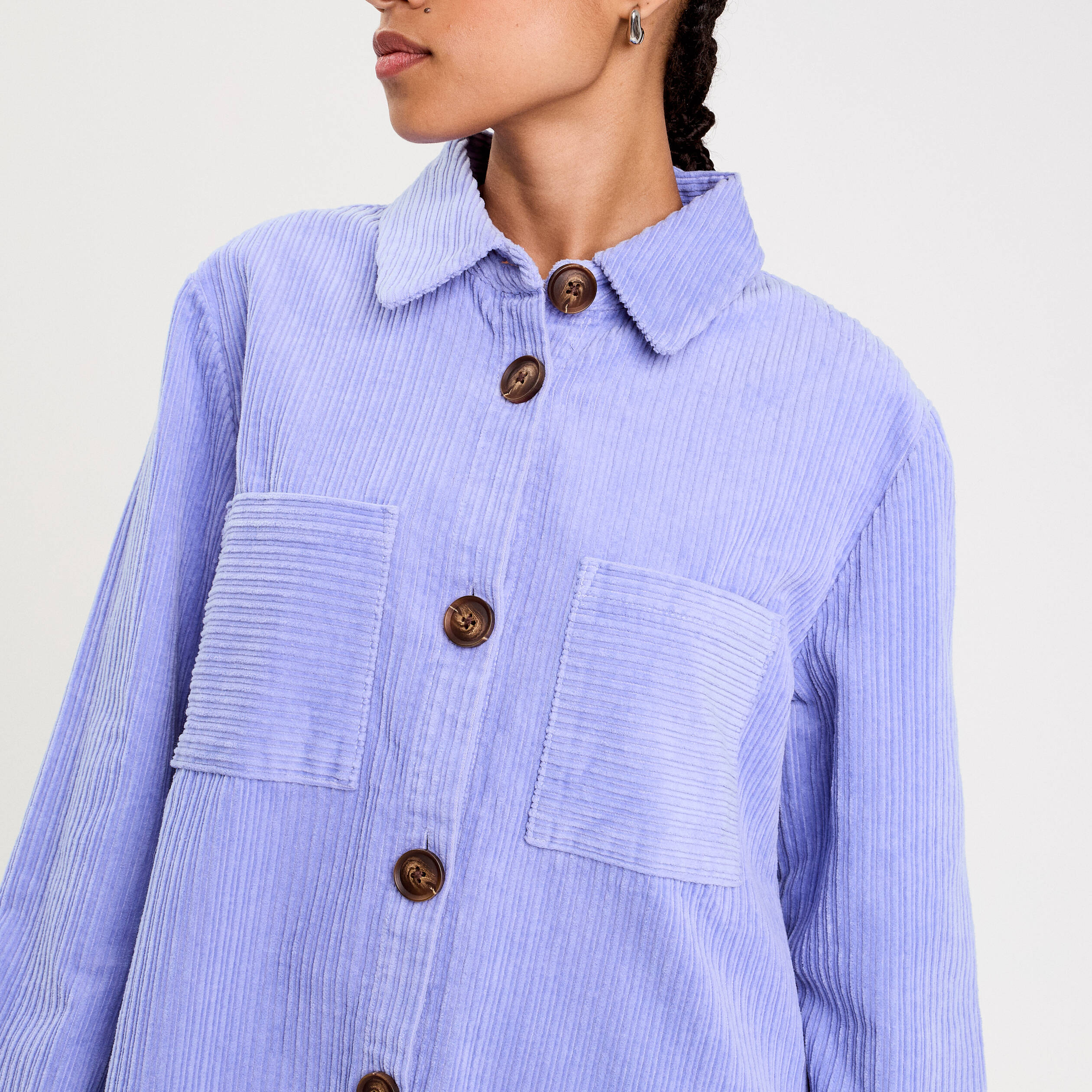Chemise Ou Surchemise SYM Taille 48 - Bleu - 73% Polyester, 22% Lin - Occasion Très Bon état