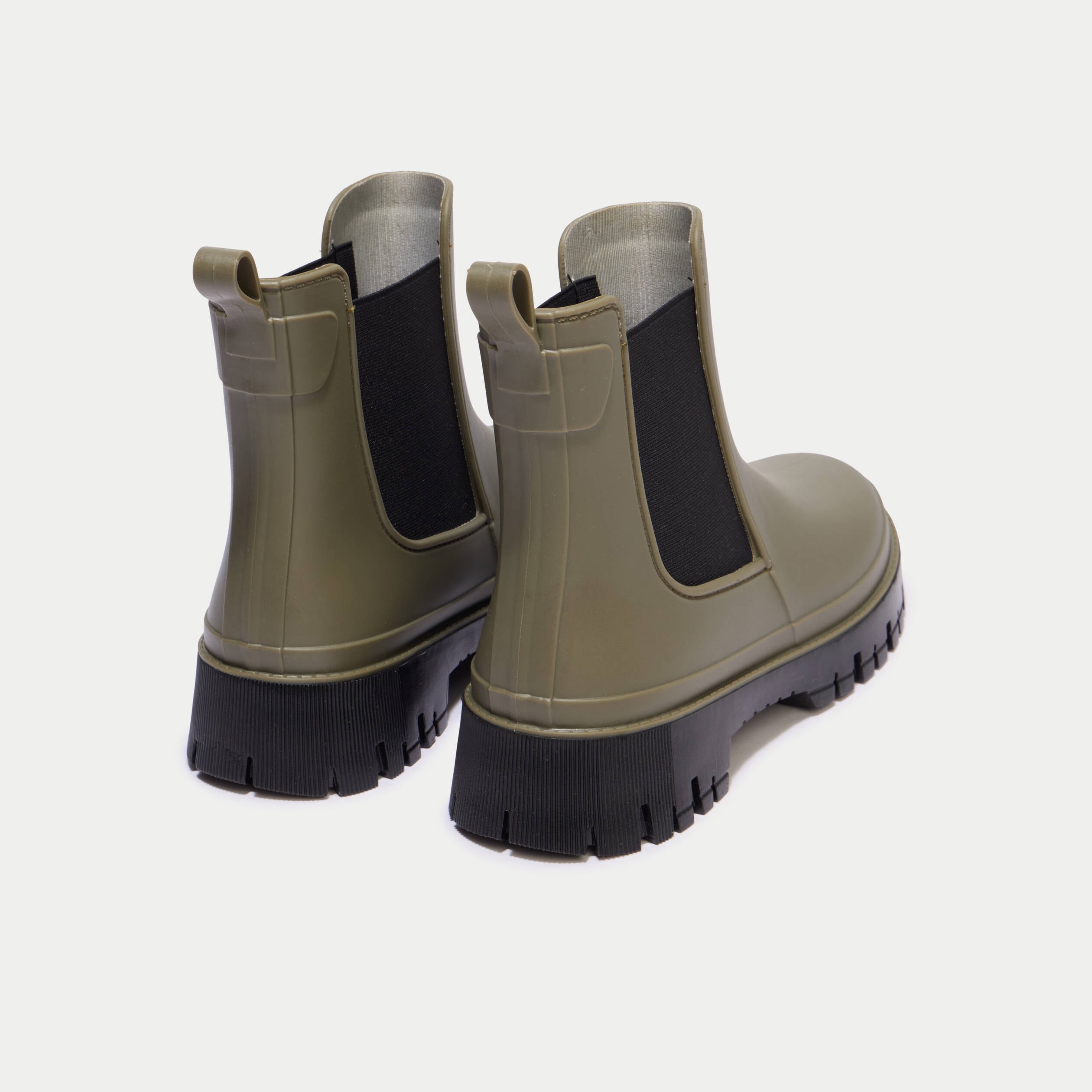 Bottines vert kaki femme