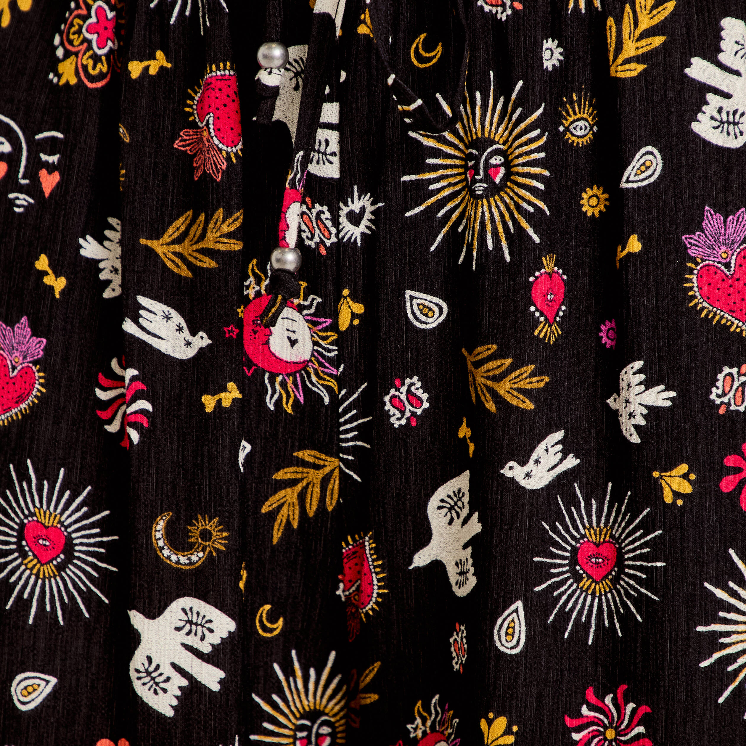 Pantalon large taille standard noir femme