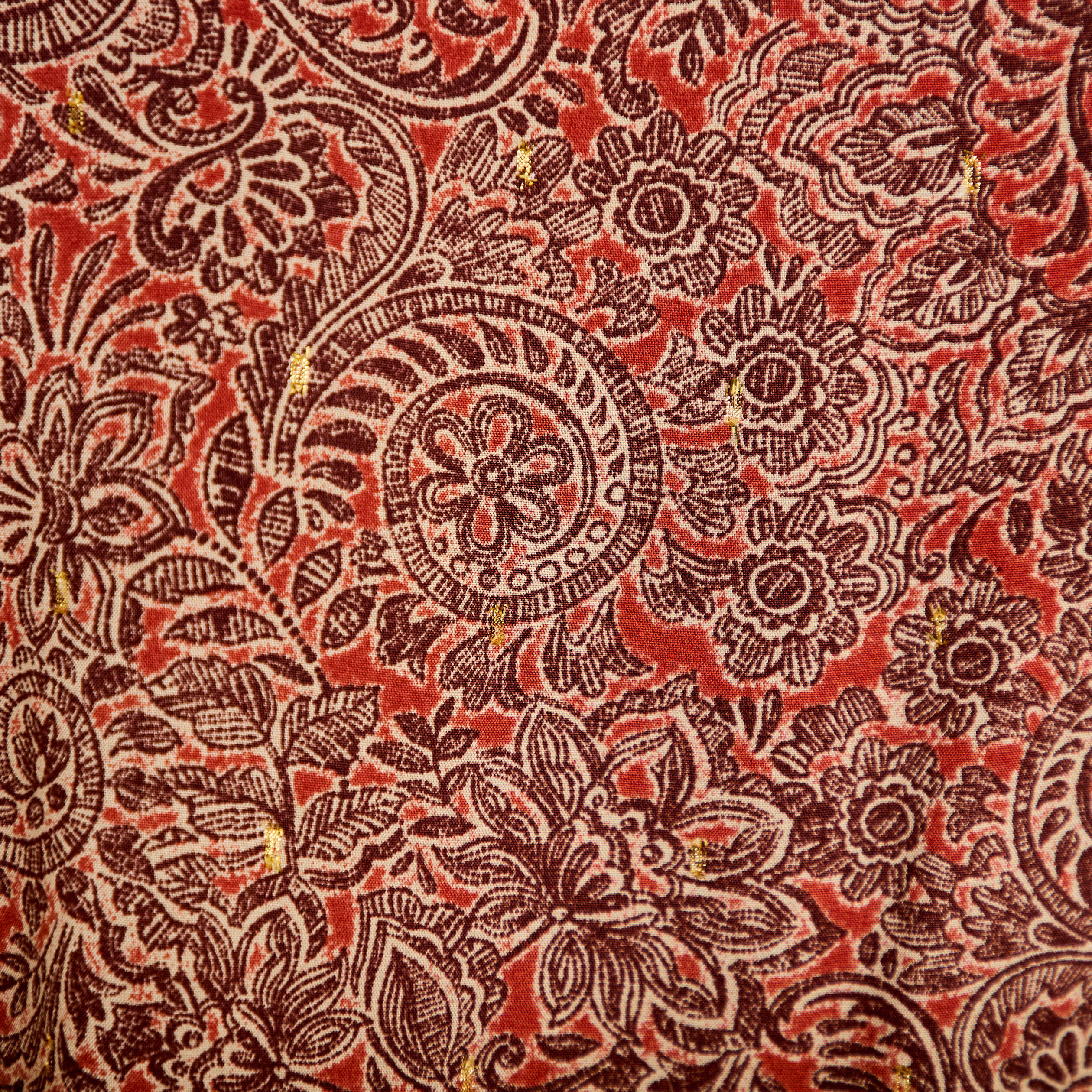 Blouse col v manches longues rouge fonc&eacute; femme