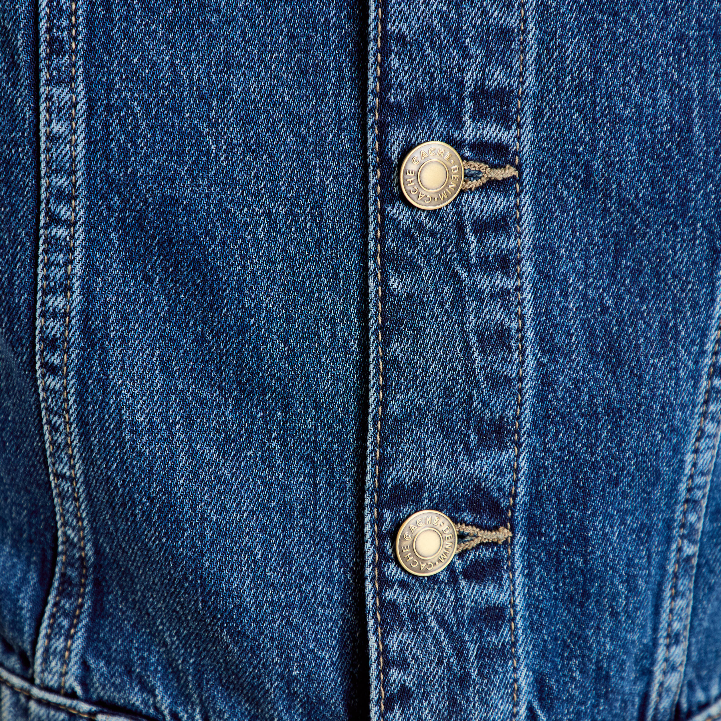 Combinaison jean flare col am&eacute;ricain denim stone femme