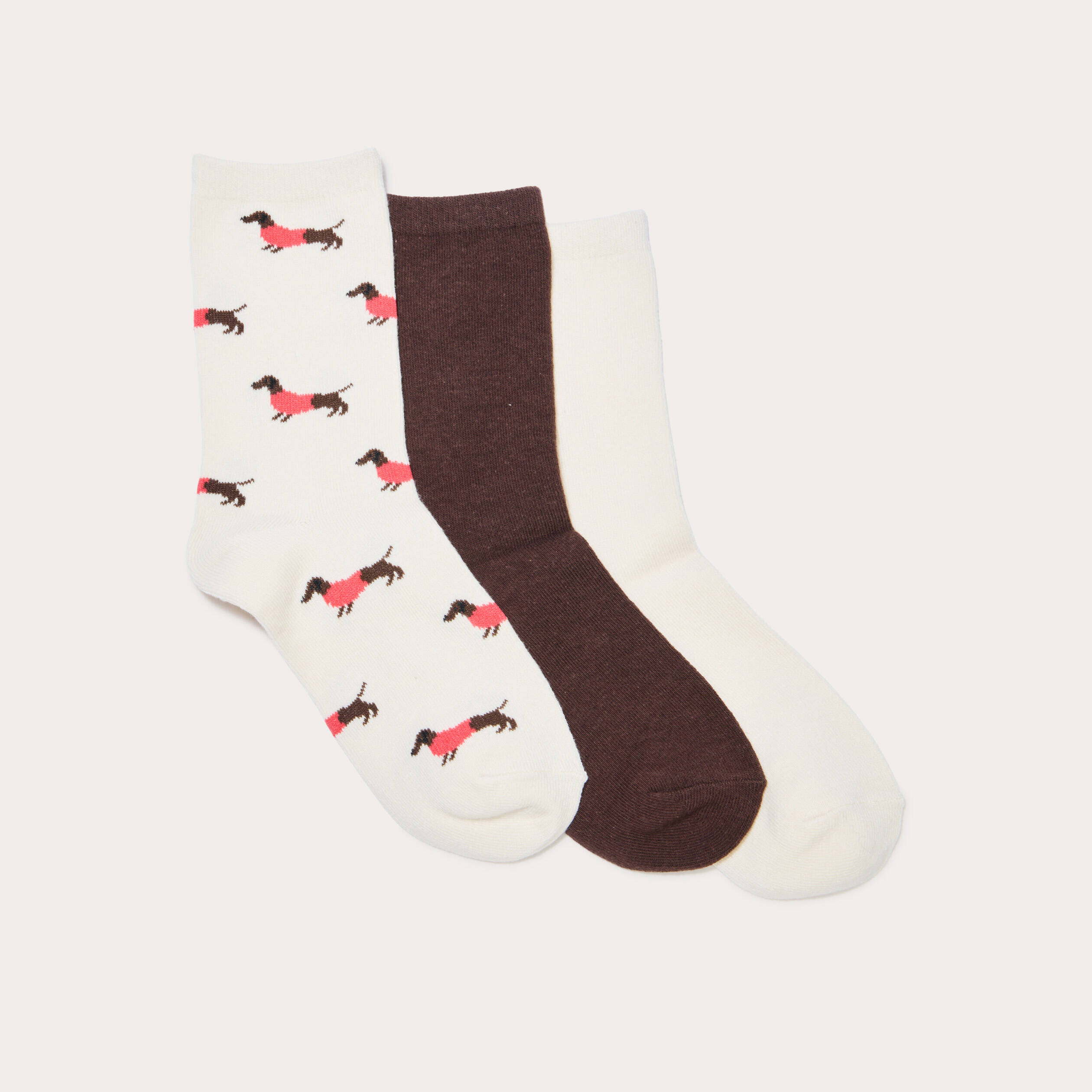 lot 3 paires chaussettes ecru femme Lot 3 paires chaussettes ecru femme