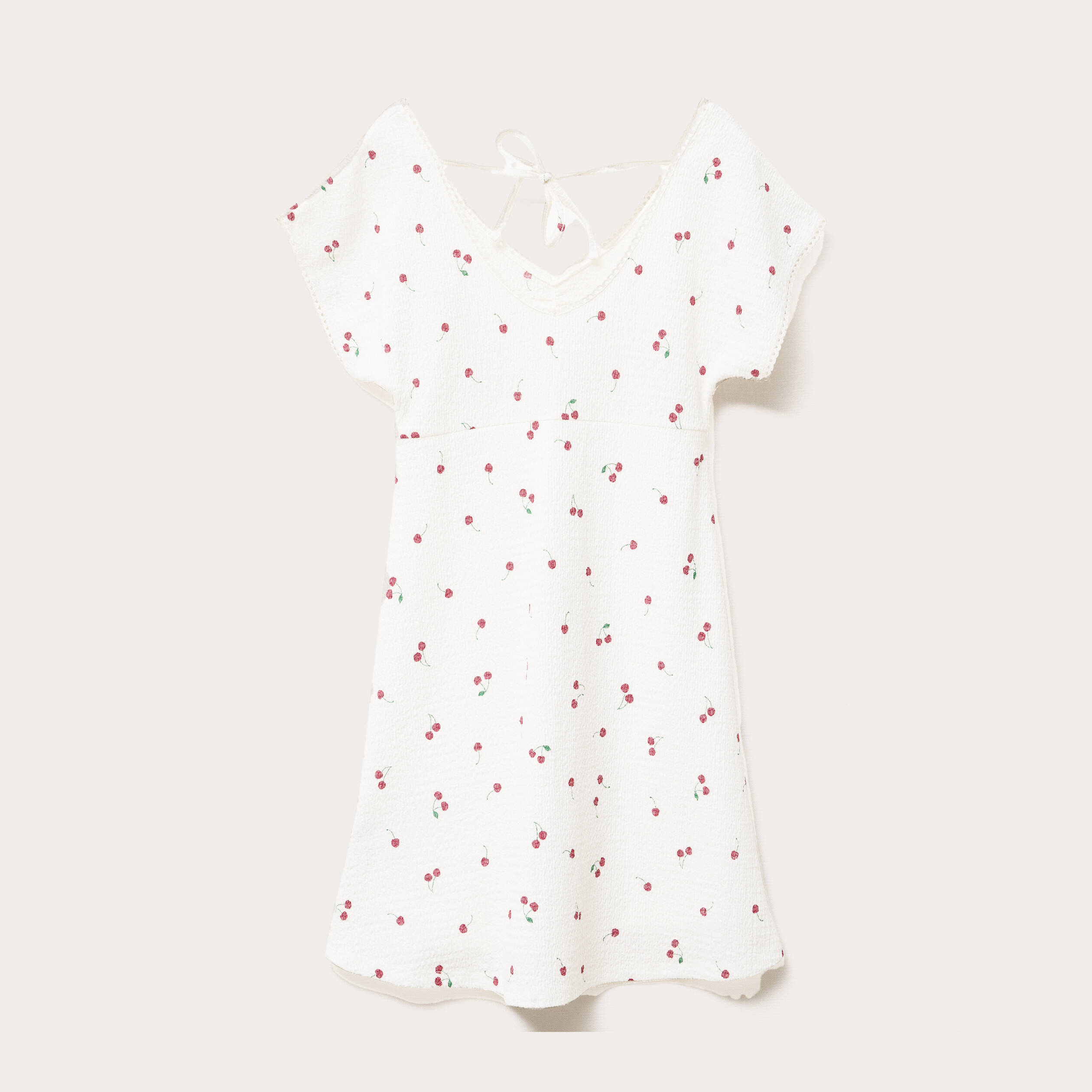 robe courte evasee col v manches courtes blanc femme Robe courte évasée col v manches courtes blanc femme