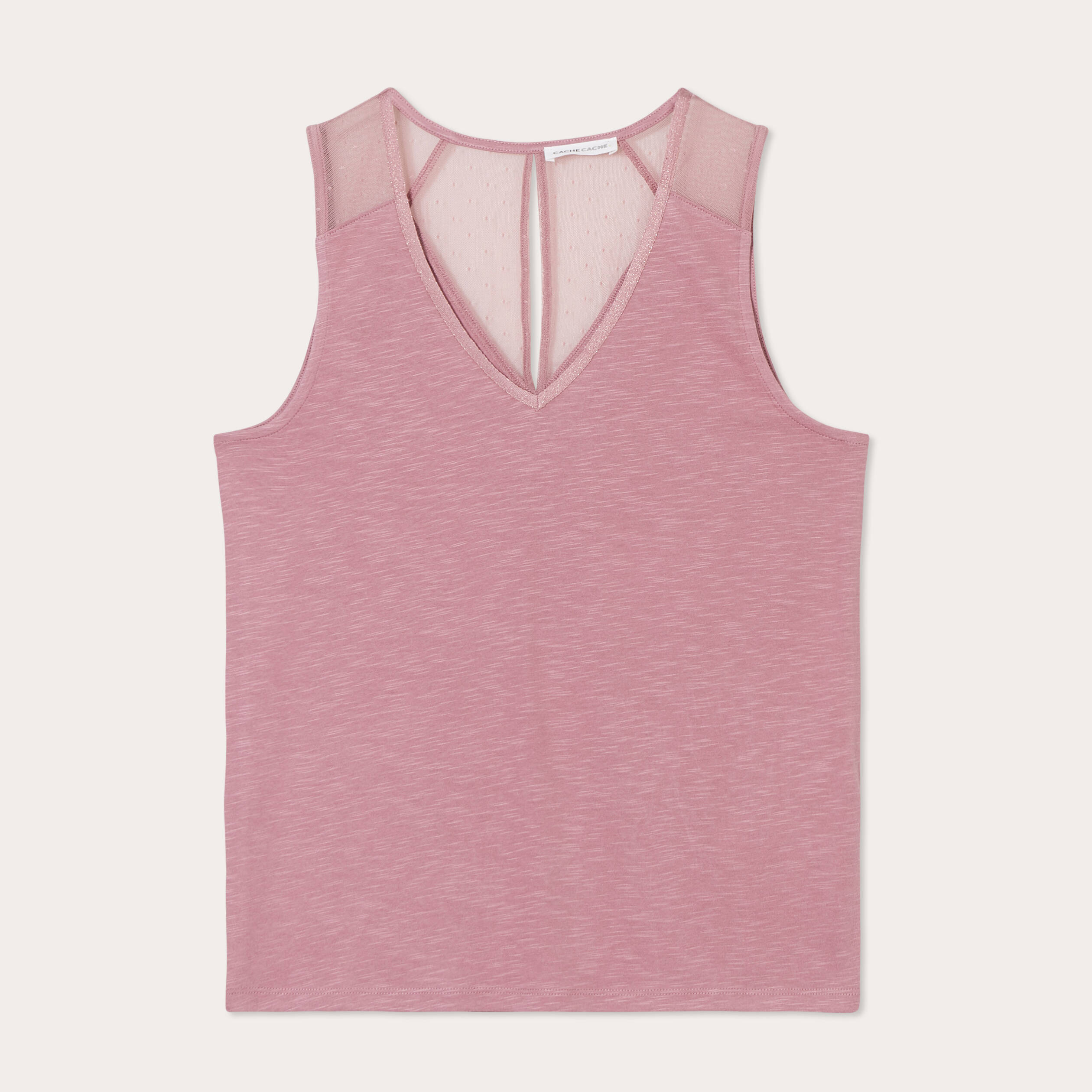 debardeur sans manches vieux rose femme Débardeur sans manches vieux rose femme