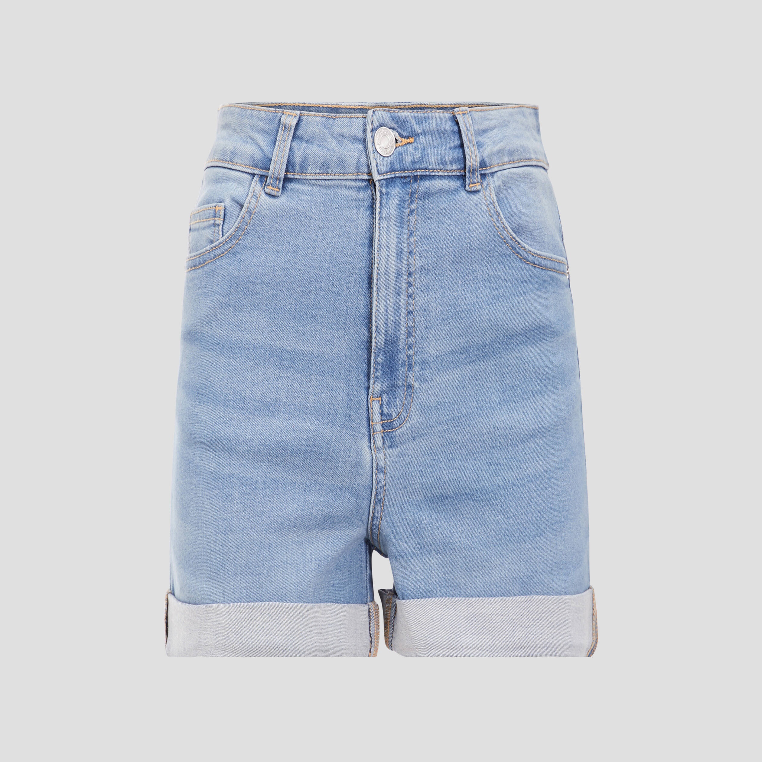 short droit en jean denim triple stone femme Short droit en jean denim triple stone femme