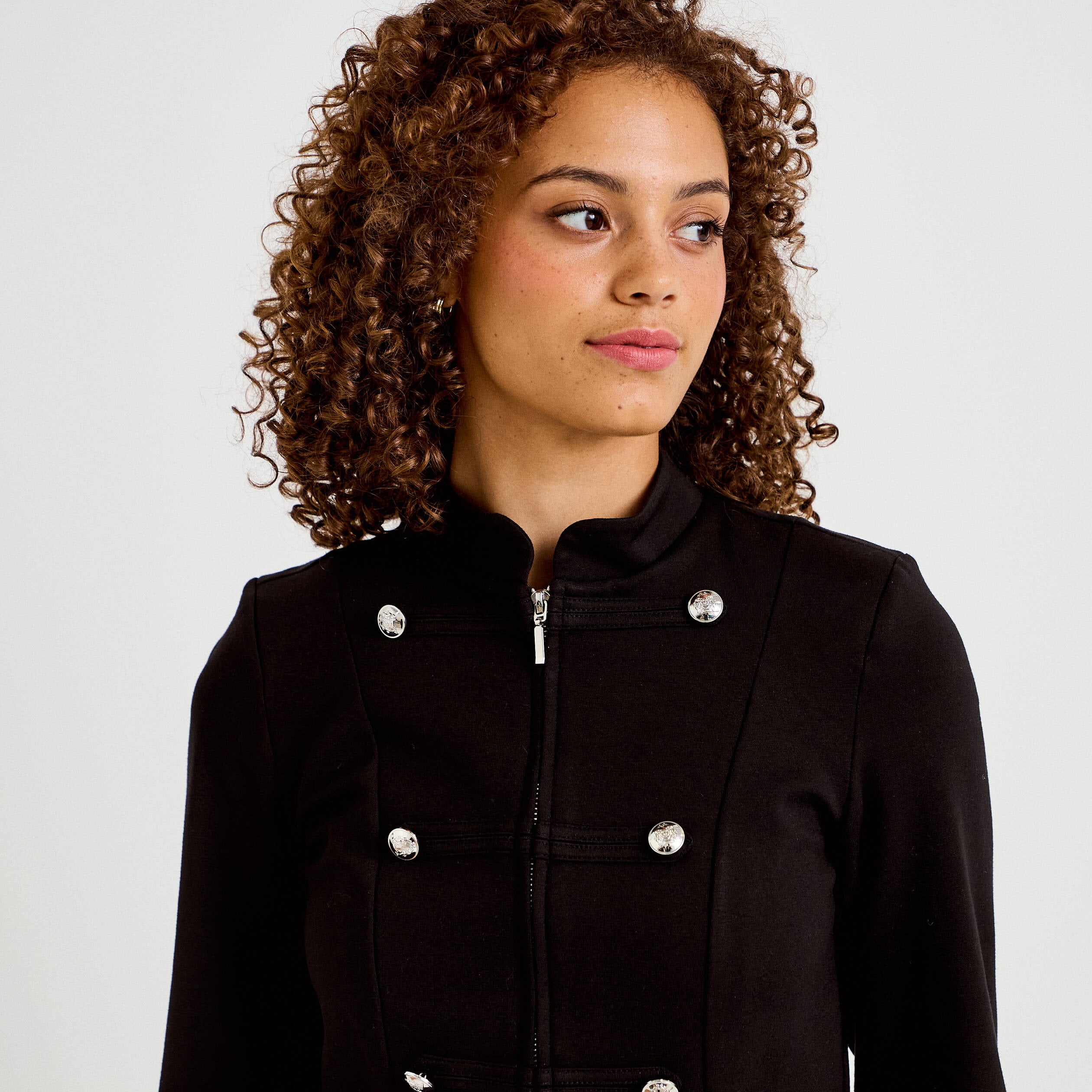 Veste officier noir femme