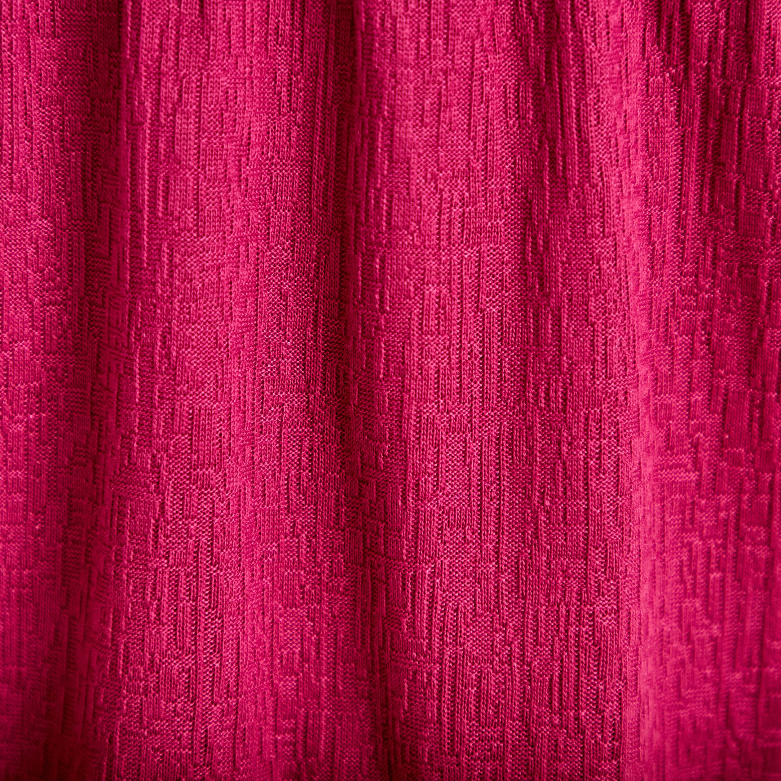 D&eacute;bardeur bi-mati&egrave;re macram&eacute; rouge femme