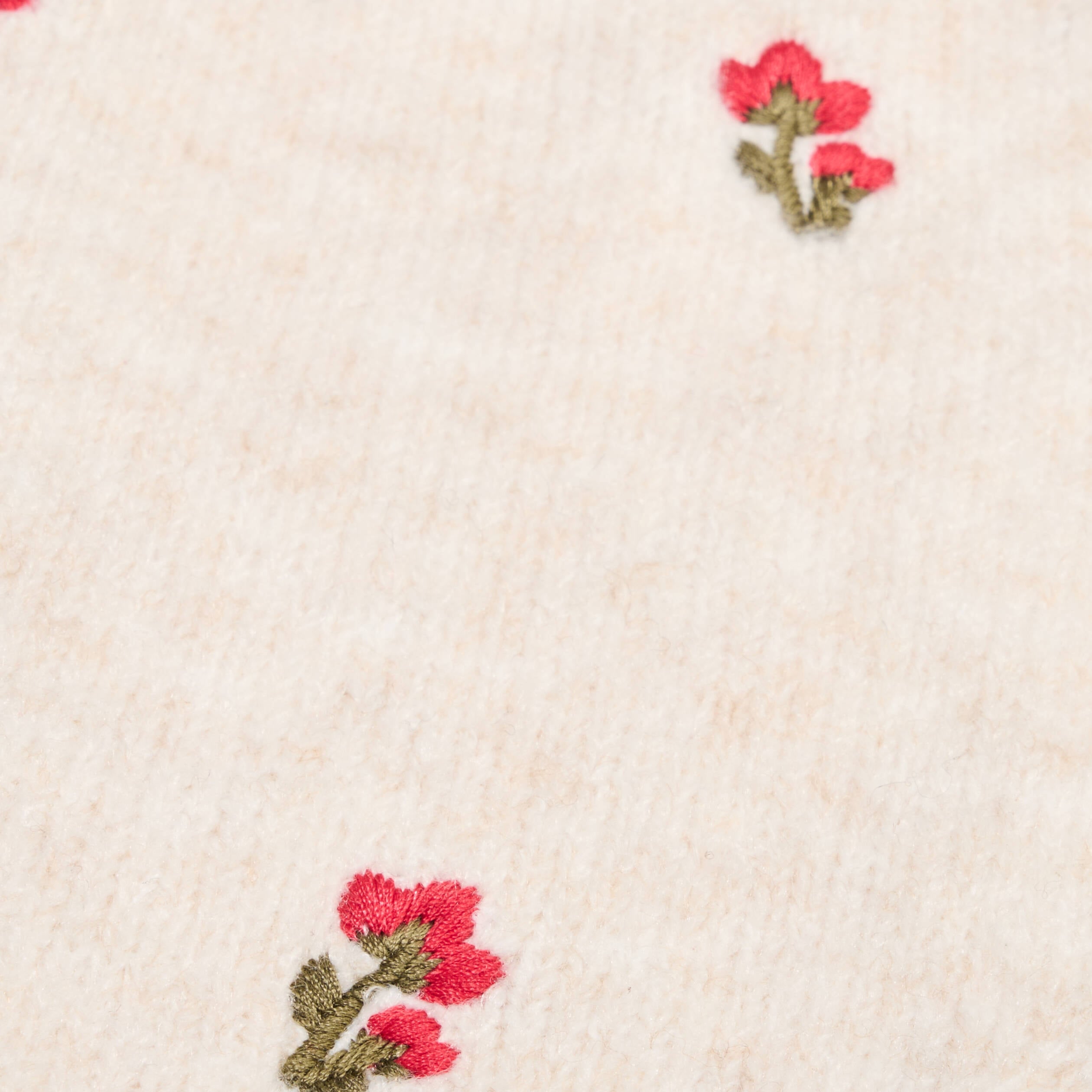 Foulard avec broderie ecru femme