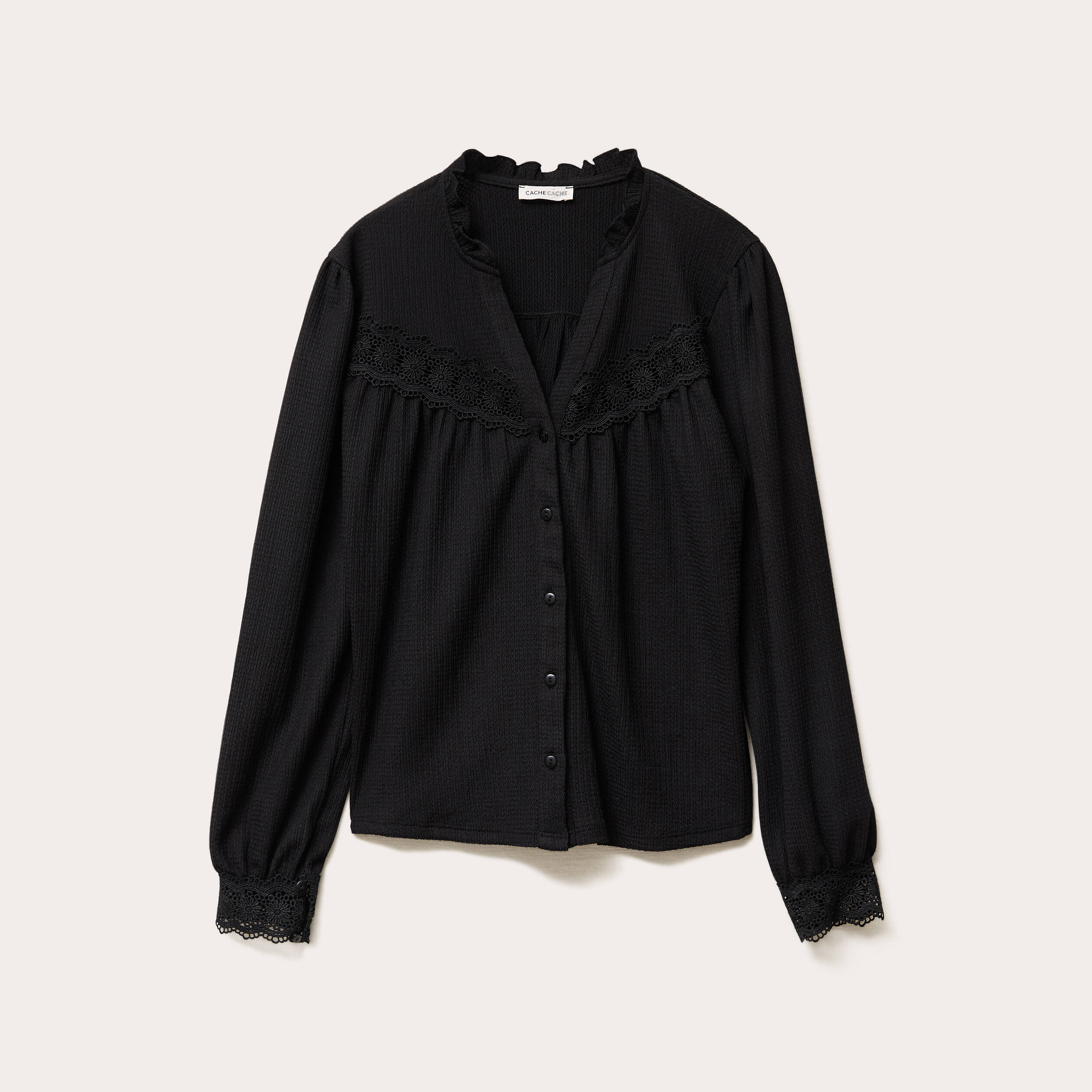 blouse manches longues noir femme Blouse manches longues noir femme