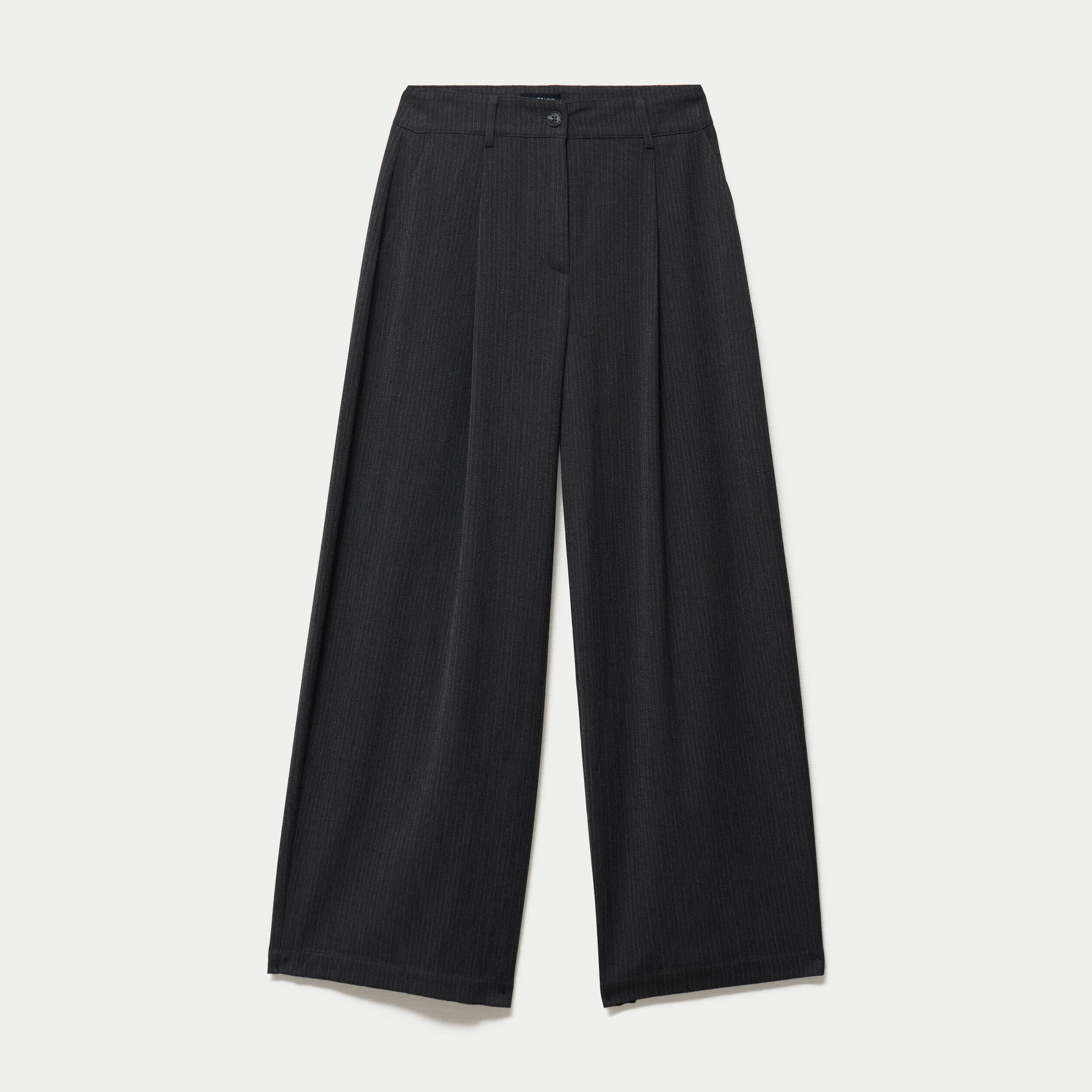 Pantalon bootcut taille haute gris fonc&eacute; femme