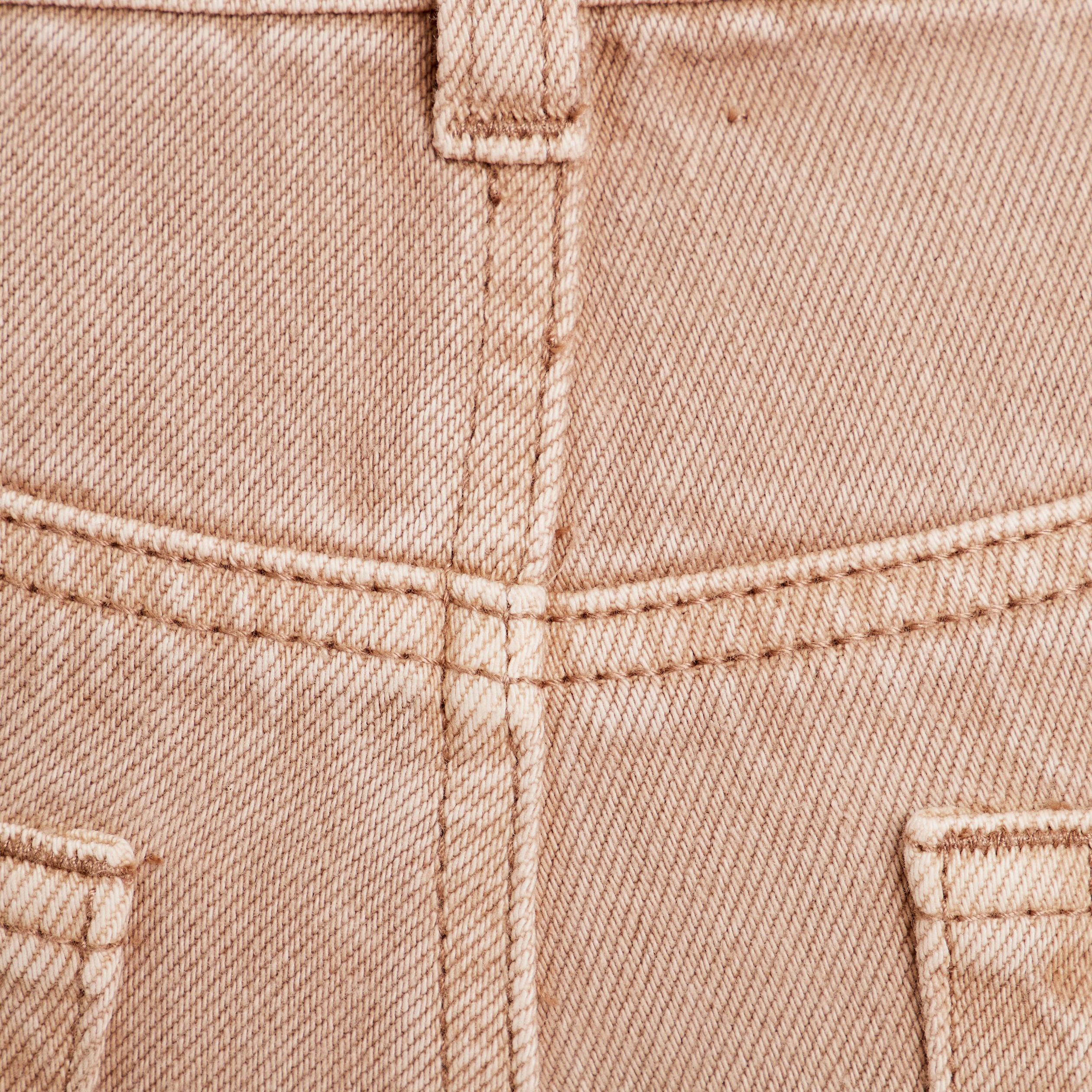 Jeans mom taille haute sable femme