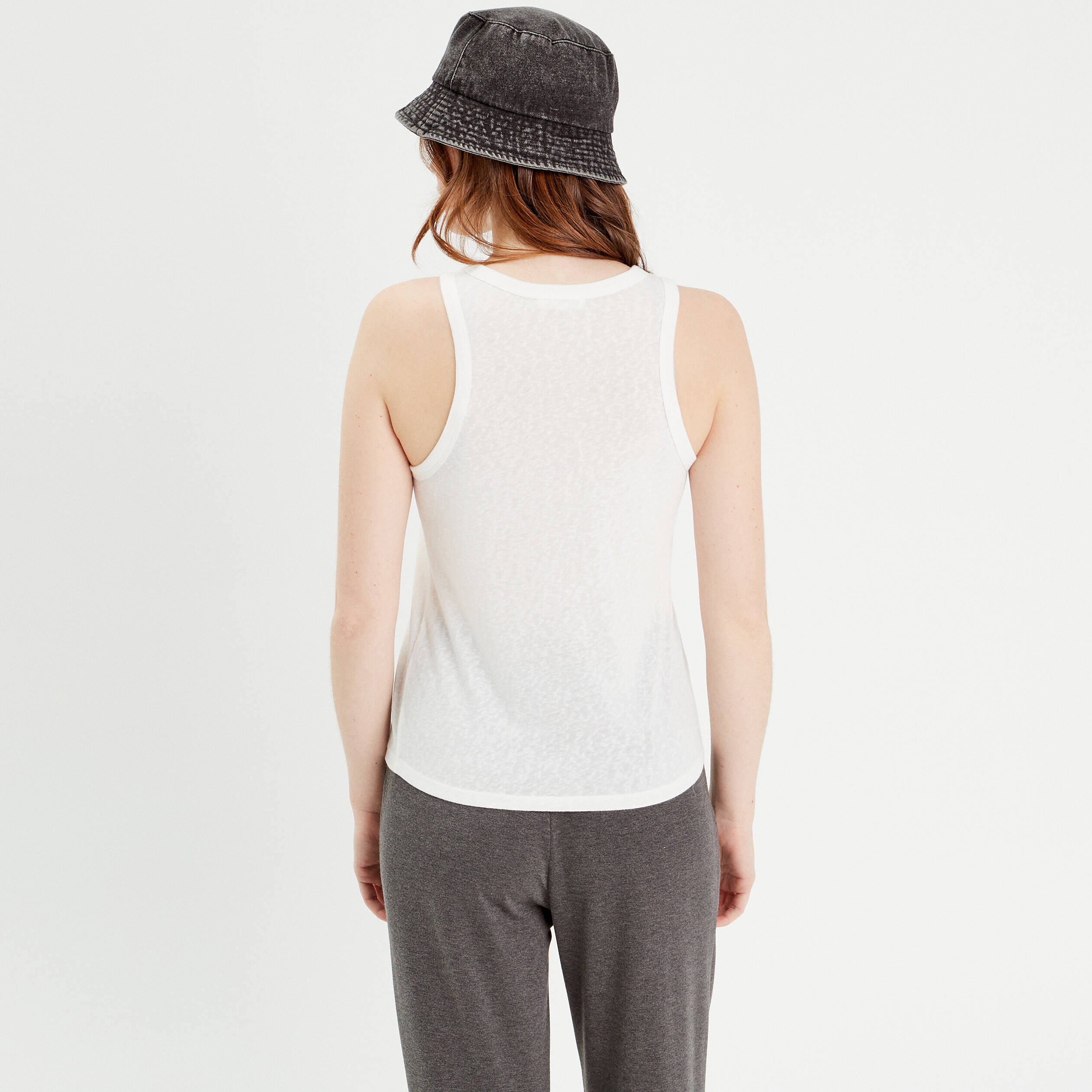debardeur sans manches ecru femme Débardeur sans manches ecru femme