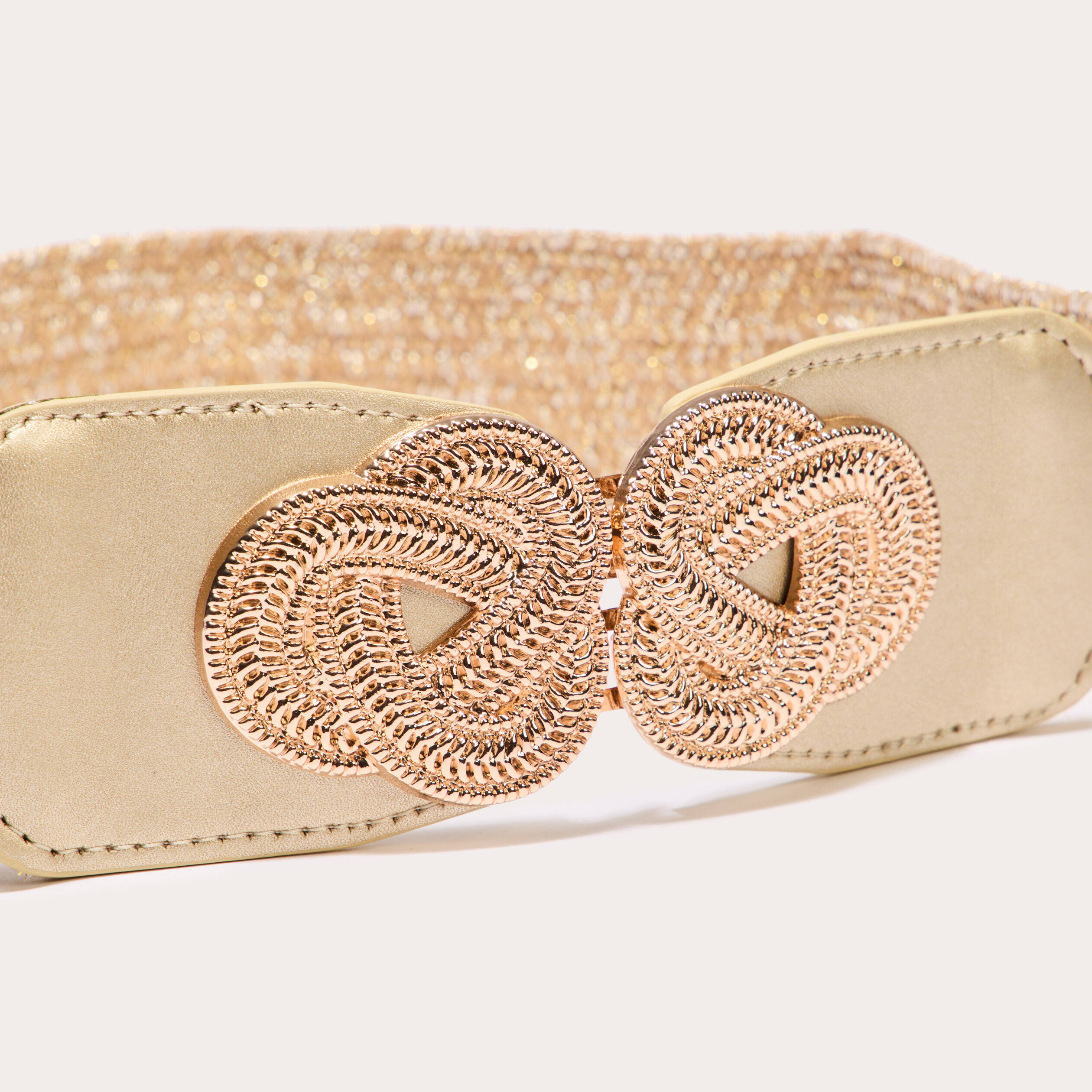 ceinture elastiquee couleur or femme Ceinture élastiquée couleur or femme