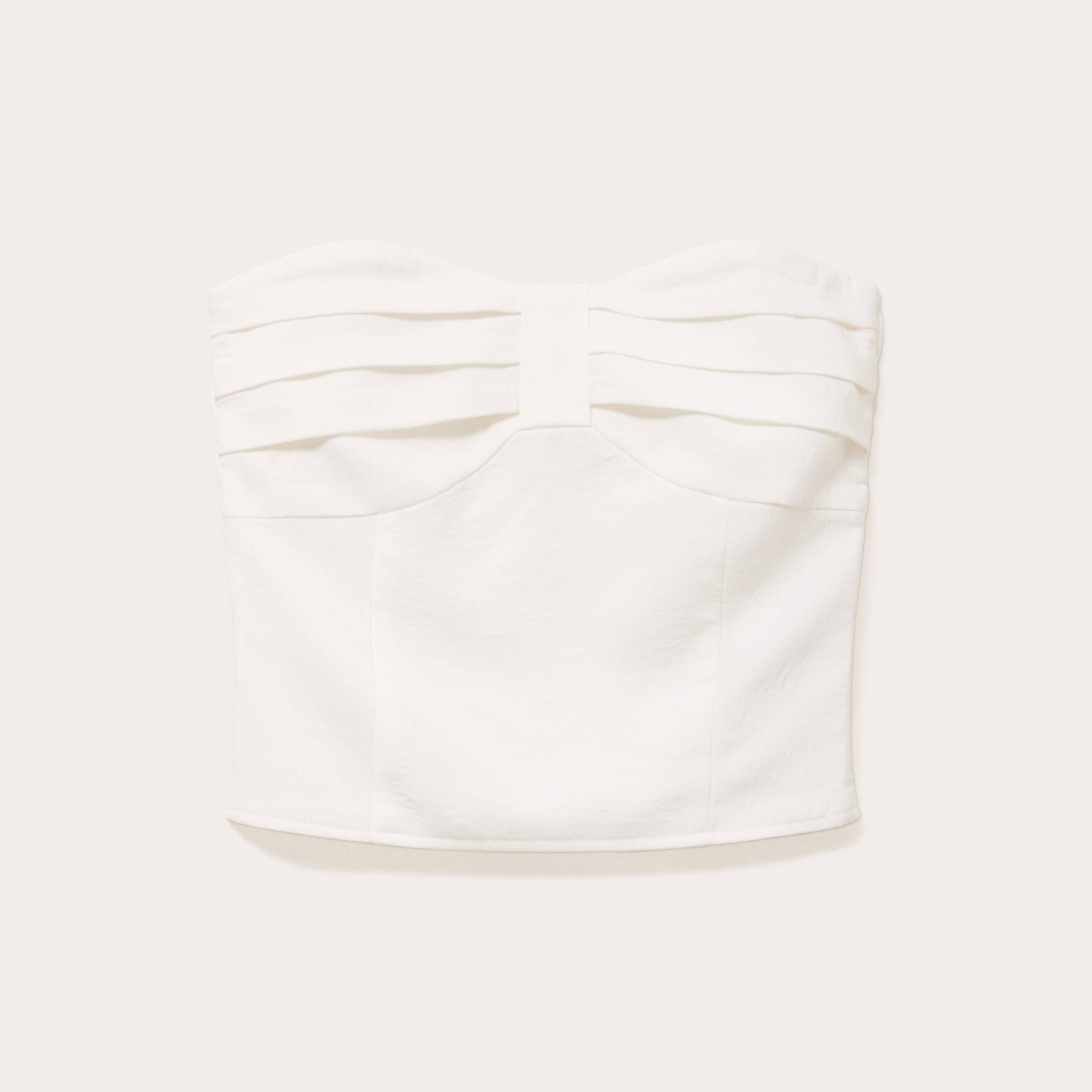 bustier cintre sans manches ecru femme Bustier cintré sans manches ecru femme