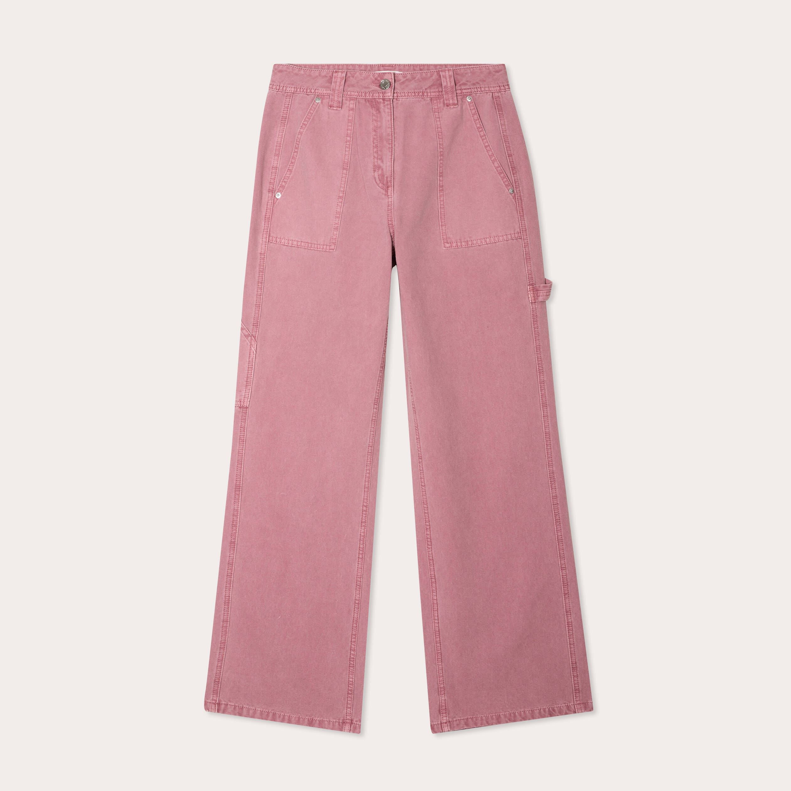 pantalon carpenter vieux rose femme Pantalon carpenter vieux rose femme